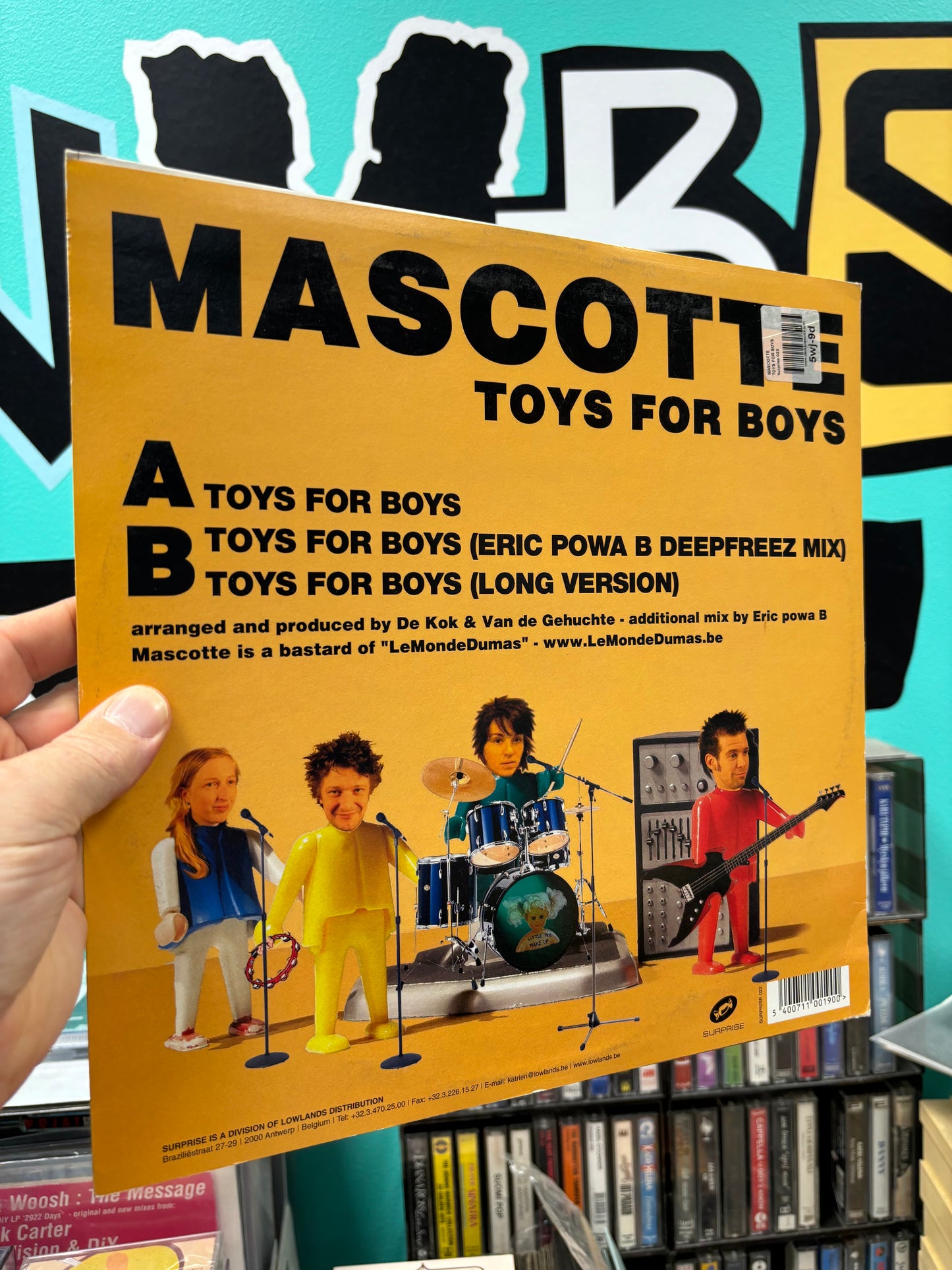 Mascotte: Toys For Boys, 12inch, Only pressing, Surprise Records, Belgium 2004