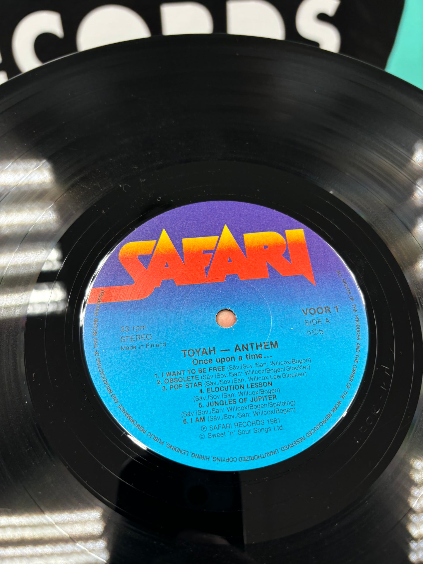 Toyah: Anthem, LP, Safari Records, Finland 1981