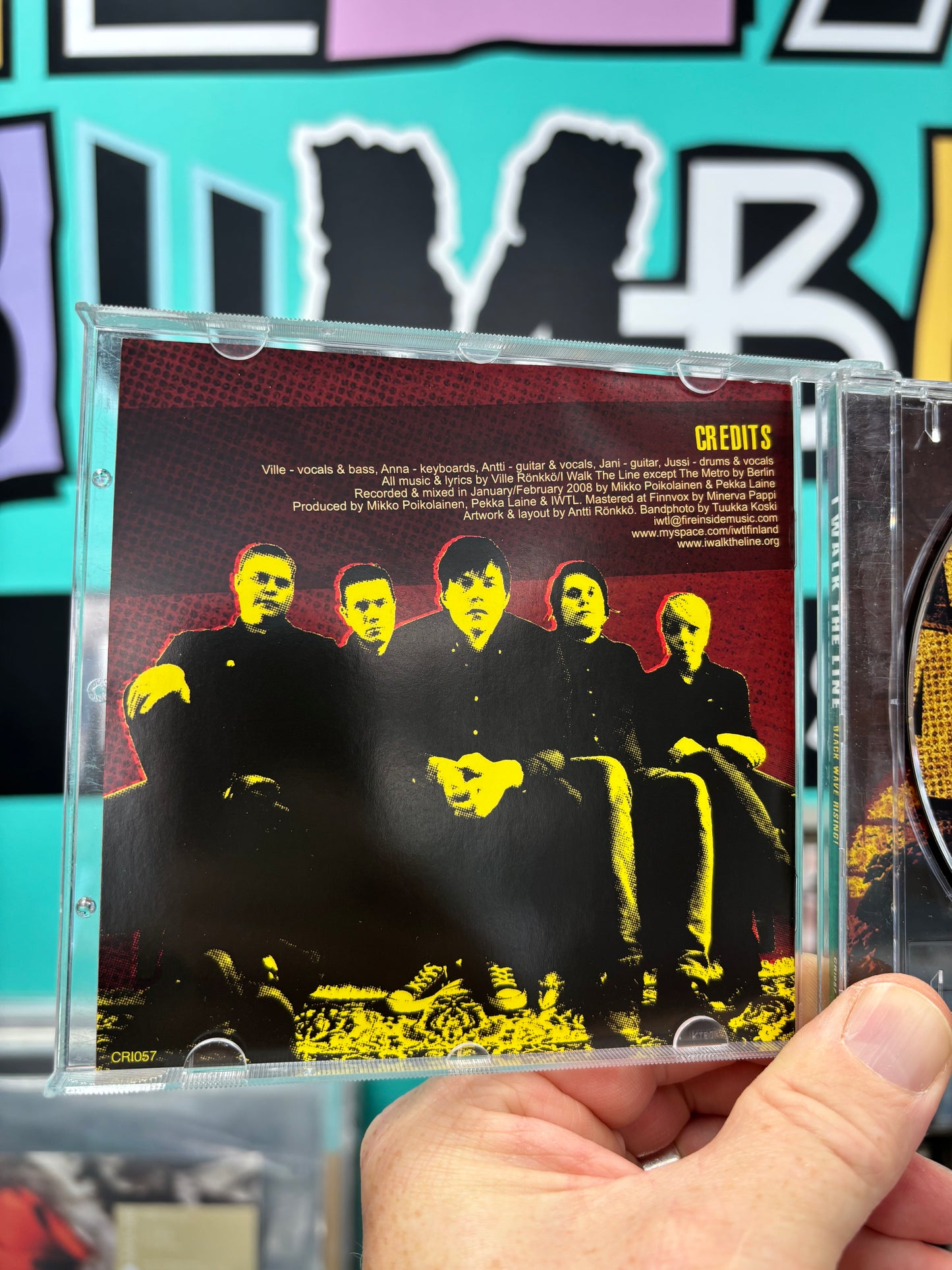 I Walk The Line: Black Wave Rising!, CD, 1st pressing, Combat Rock Industry, Finland 2008