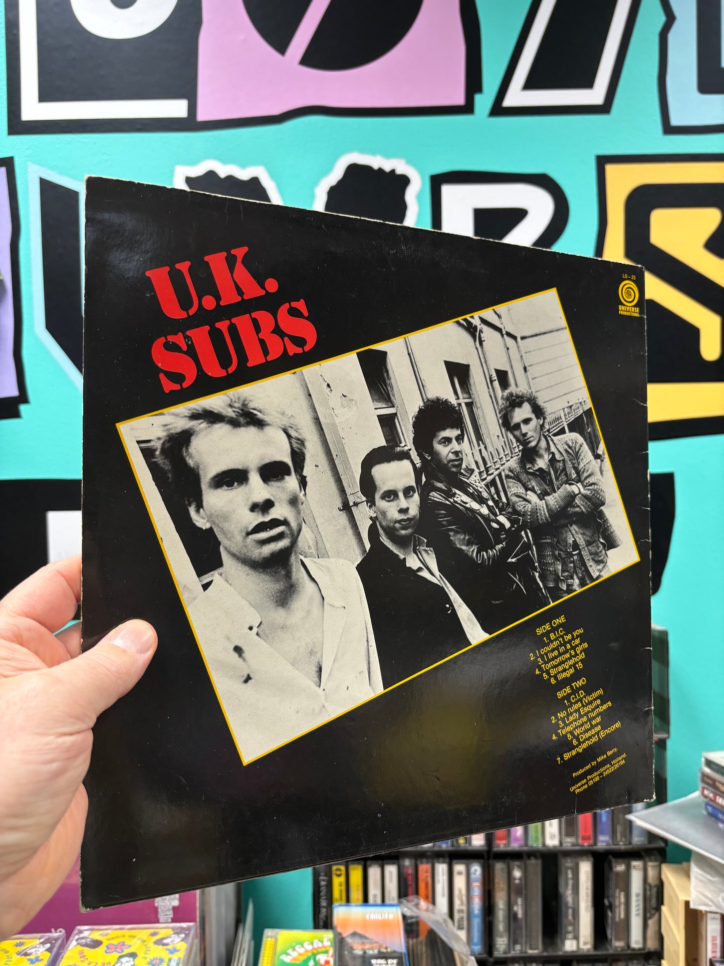 U.K. Subs: Live Kicks, Mini-Album, Universe Productions, Netherlands 1980