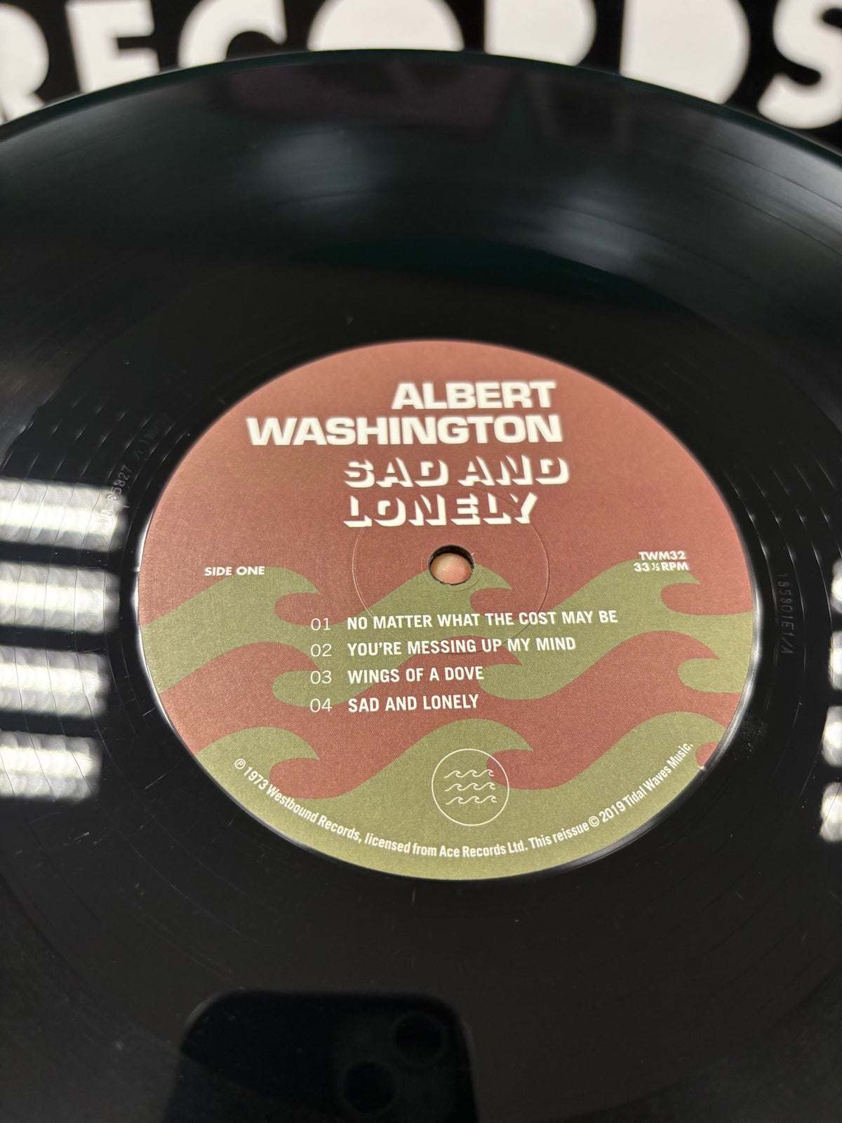 Albert Washington: Sad And Lonely, LP, reissue, Limited Edition, RSD, Tidal Waves Music, UK & Europe 2019