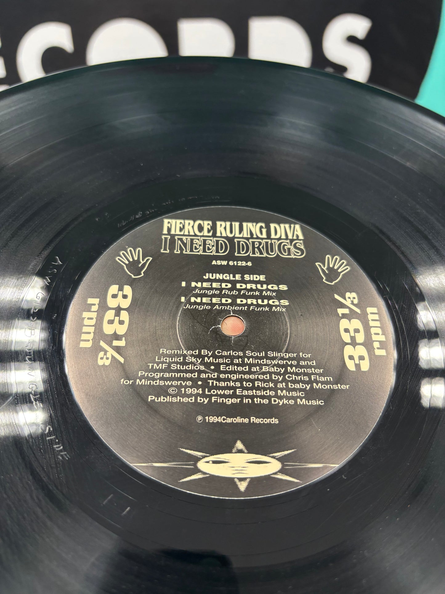 Fierce Ruling Diva: I Need Drugs, 12inch, Only official pressing, Astralwerks, US 1994