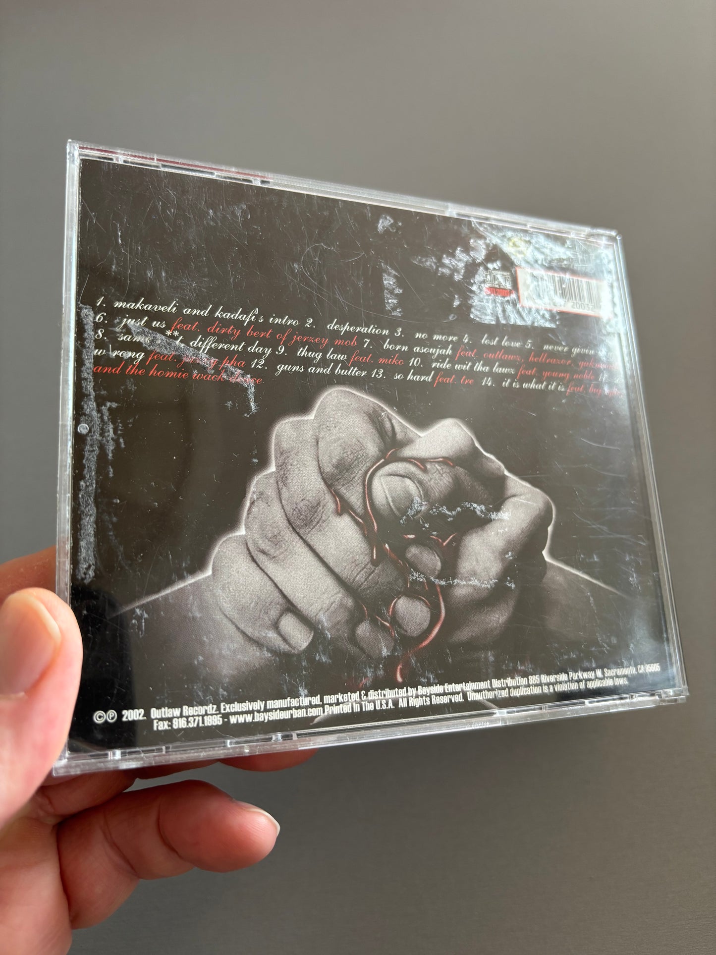 Kastro and Edi: Blood Brothers, CD, 1st pressing, Outlaw Recordz, Big G Entertainment, US 2002