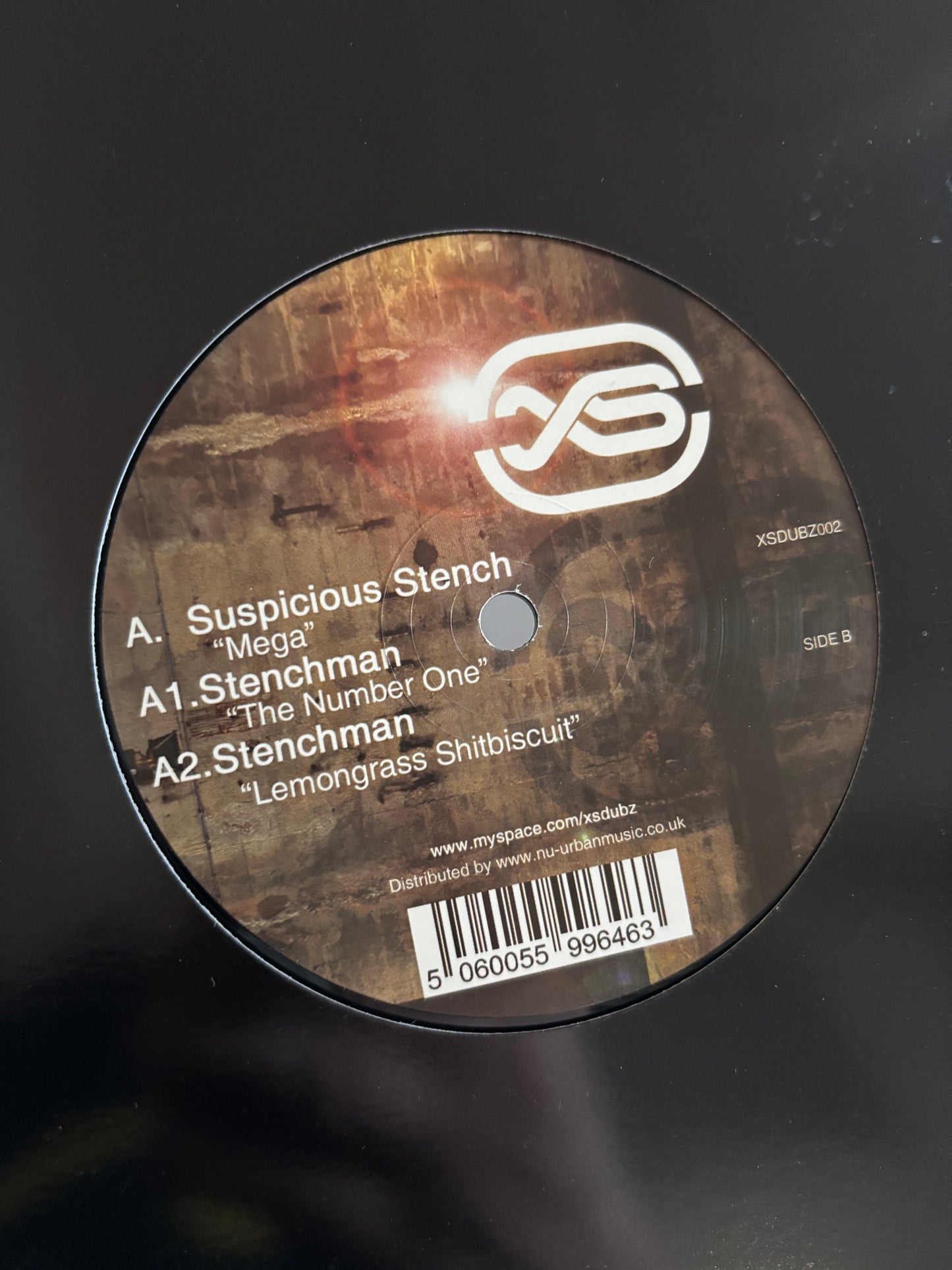 Suspicious Stench & Stenchman: Mega/The Number One/Lemongrass Shitbiscuit, 12inch, Only pressing, XS Dubs, UK 2008