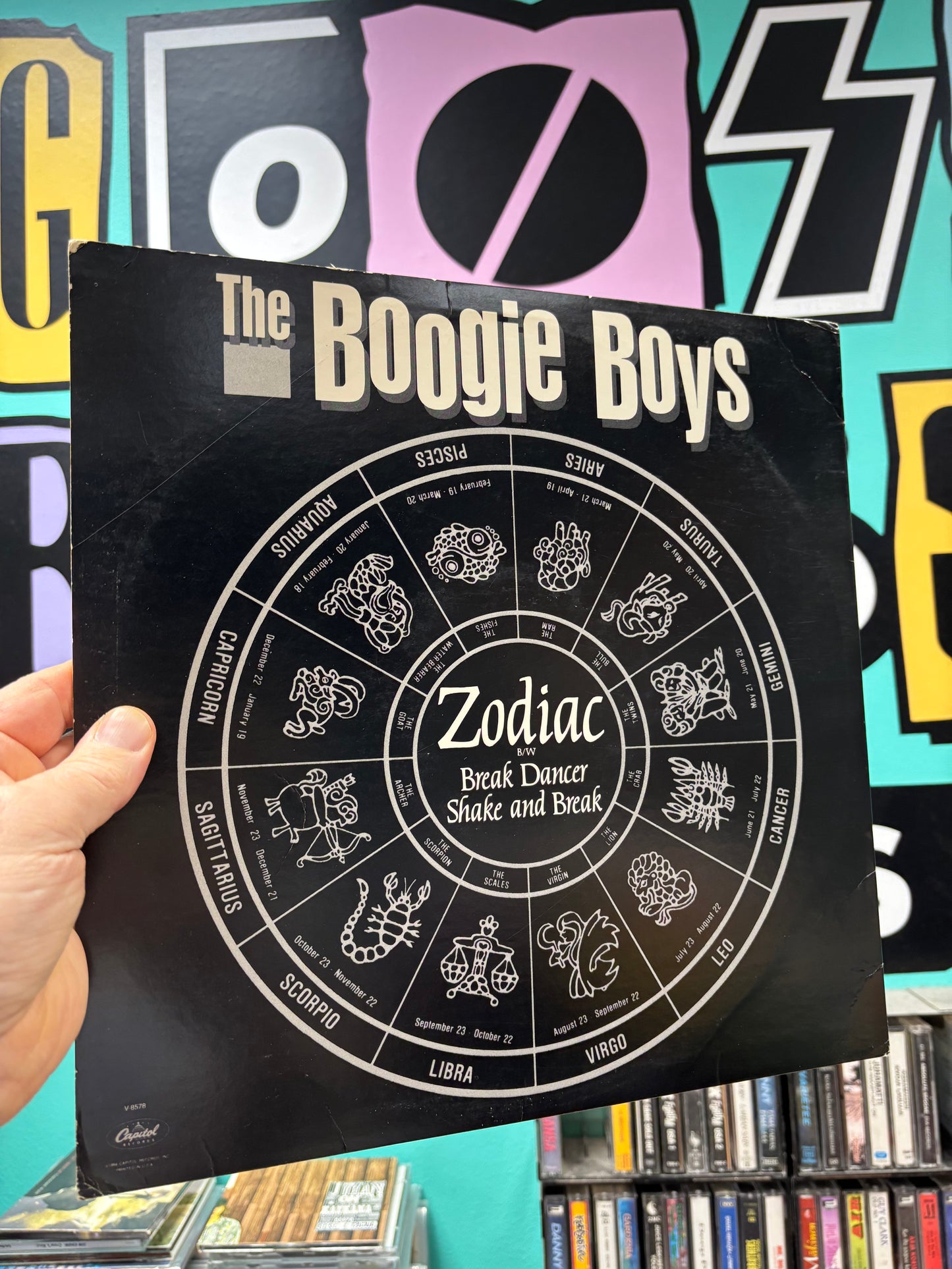 The Boogie Boys: Zodiac/Break Dancer/Shake And Break, 12inch, 1st pressing, Capitol Records, US 1984