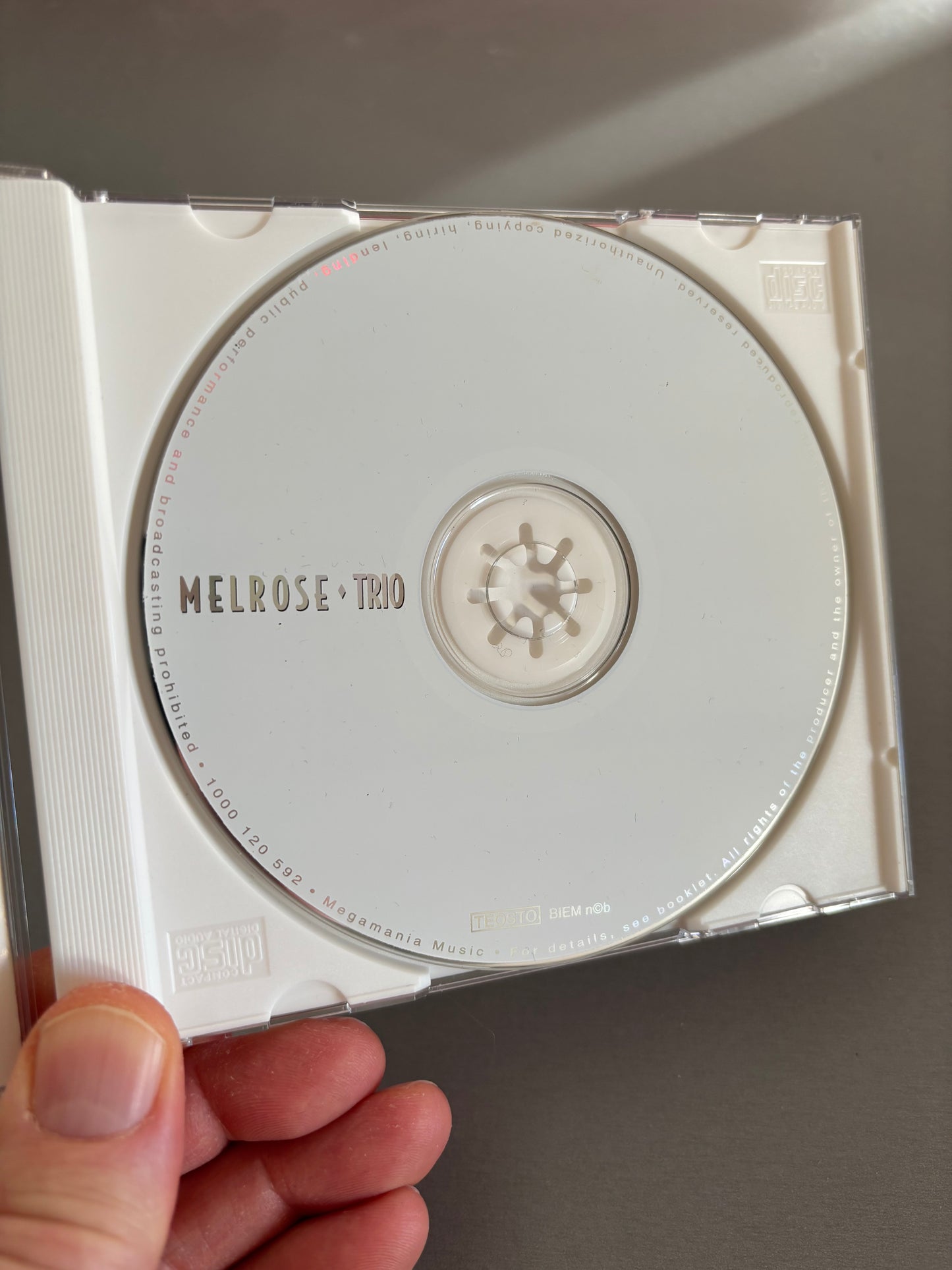 Melrose: Trio, CD, 1st pressing, Megamania, Finland 1996