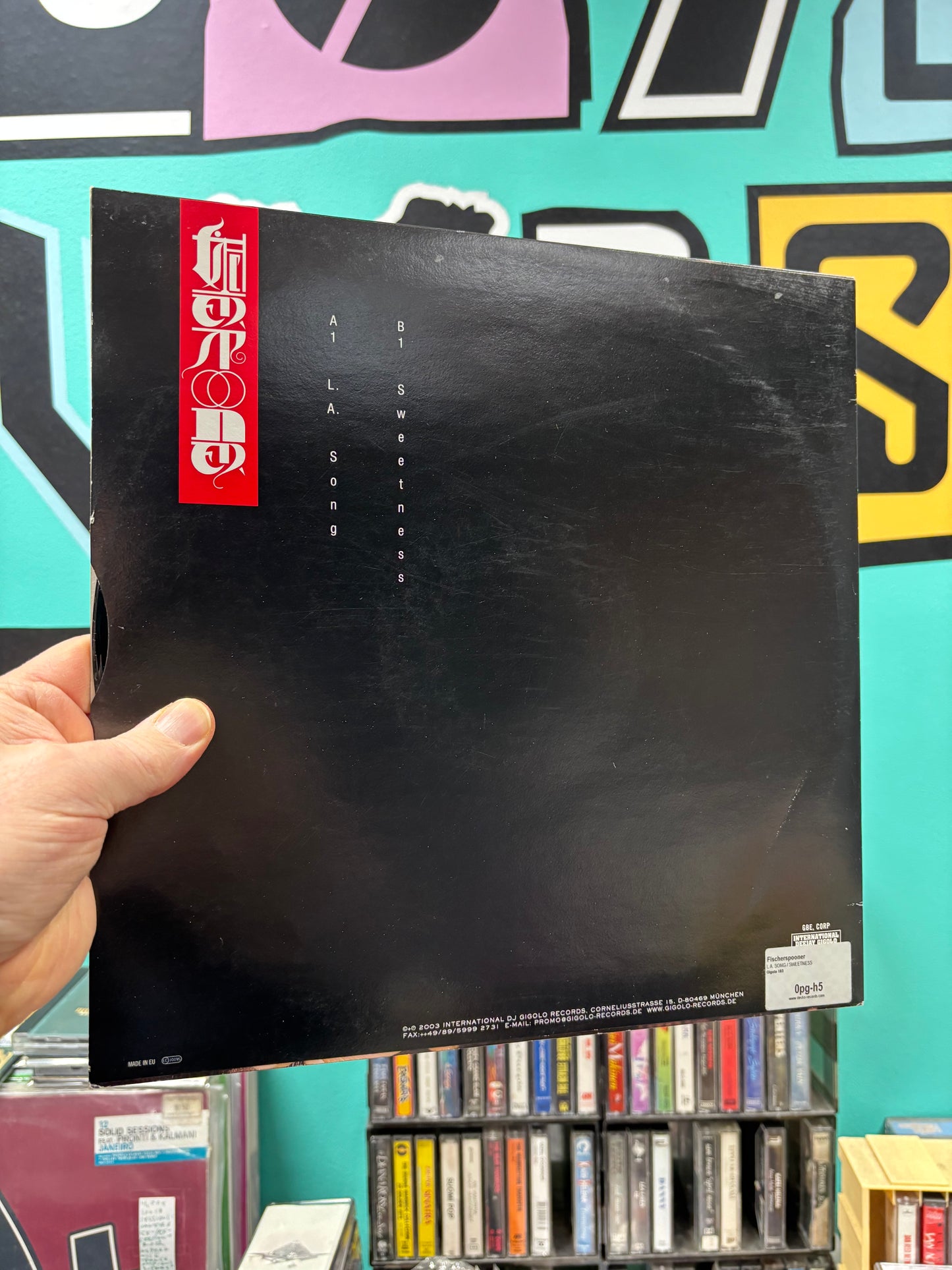 Fischerspooner: L.A.Song/Sweetness, 12inch, Only official pressing, International Deejay Gigolo Records, Germany 2003