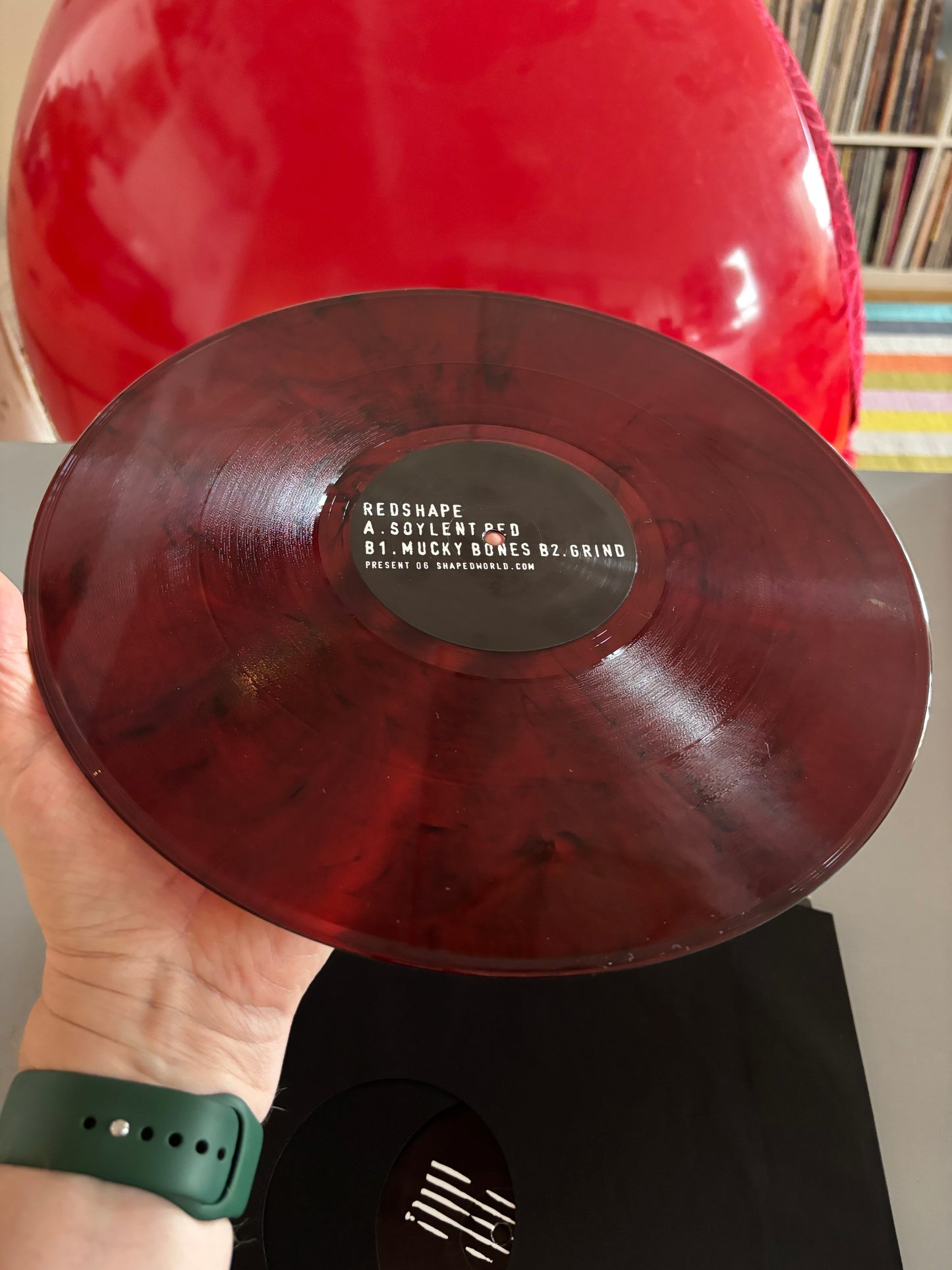 Redshape: Red Pack, 2x12inch, Only pressing, Red Marbled, Dark Red Marbled, Present, Germany 2010