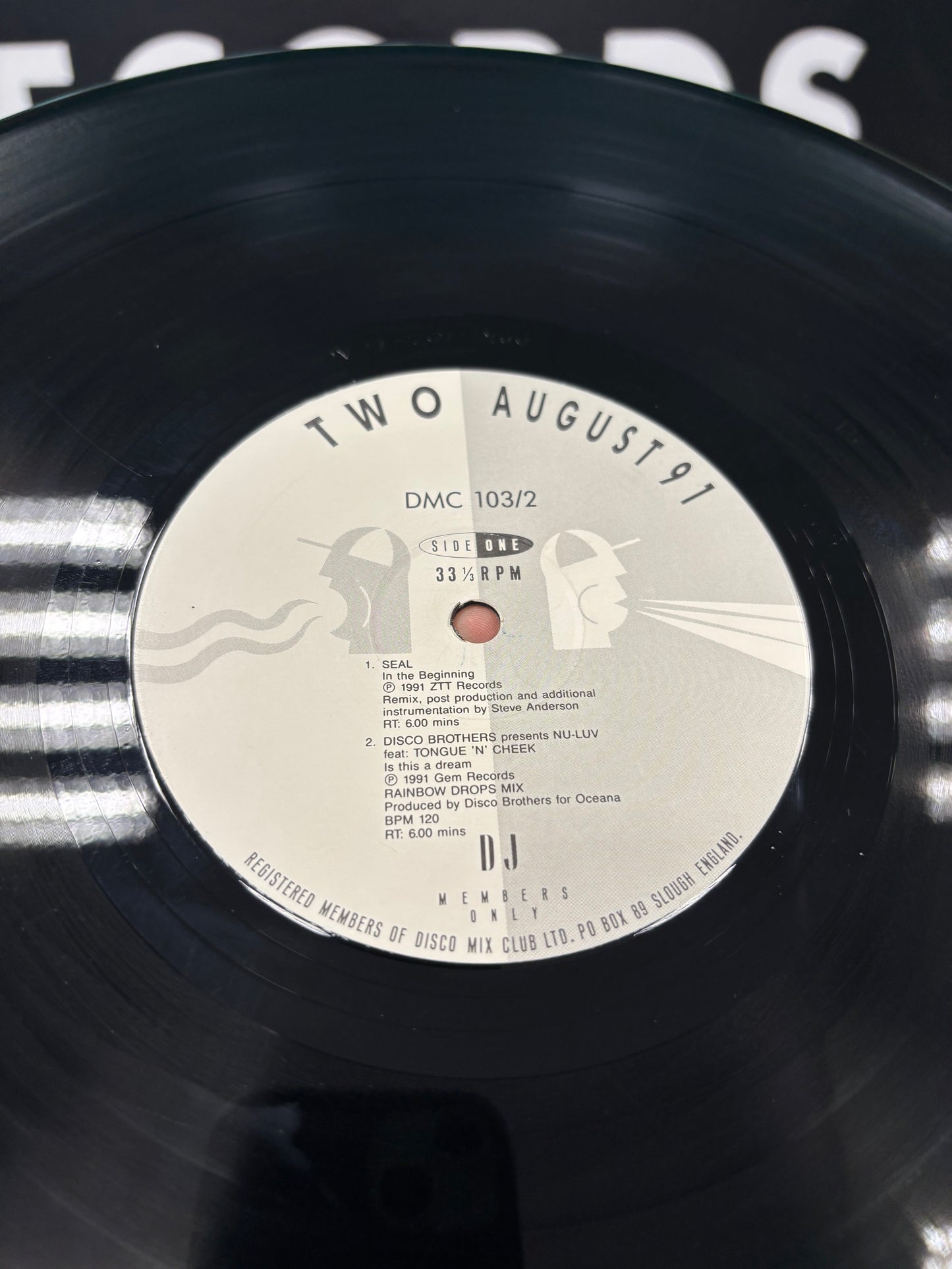 DMC - August 91 (Two), 12inch, Only pressing, DMC, UK 1991