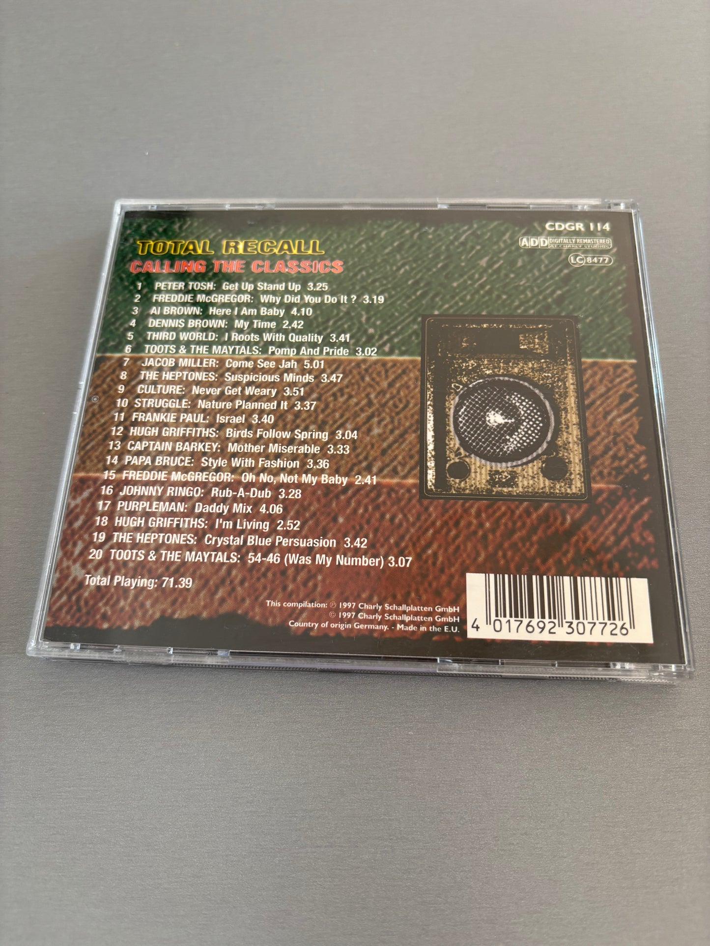 Total Recall - Calling The Classics, CD, Only pressing, Charly Records, Europe 1997