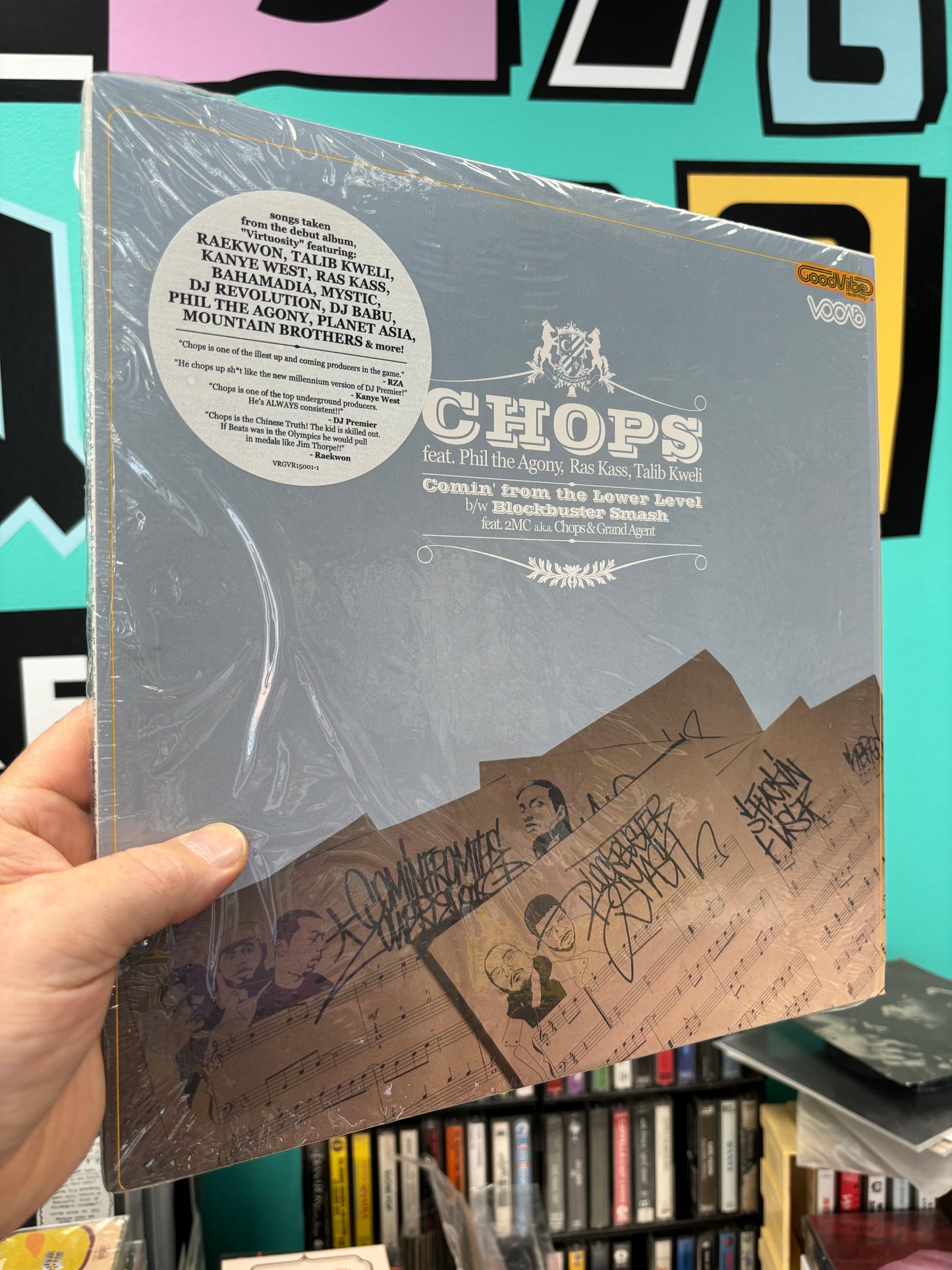 Chops: Comin’ From The Lower Level, 12inch, Only pressing, Vocab Records, Good Vibe Recordings, US 2003