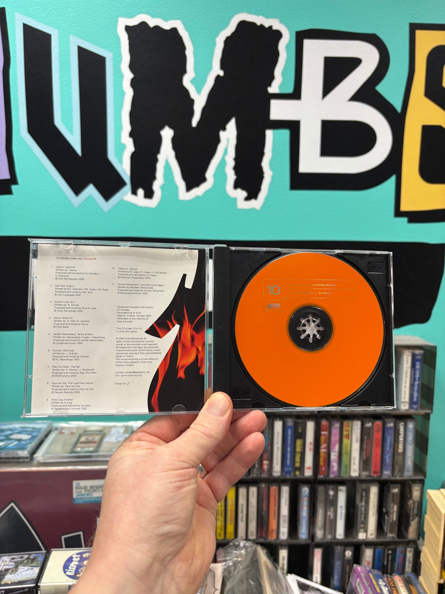 DJ Orkidea: Unity mix Volume.10, CD, Only pressing, Unity Recordings Ltd., Finland 2000