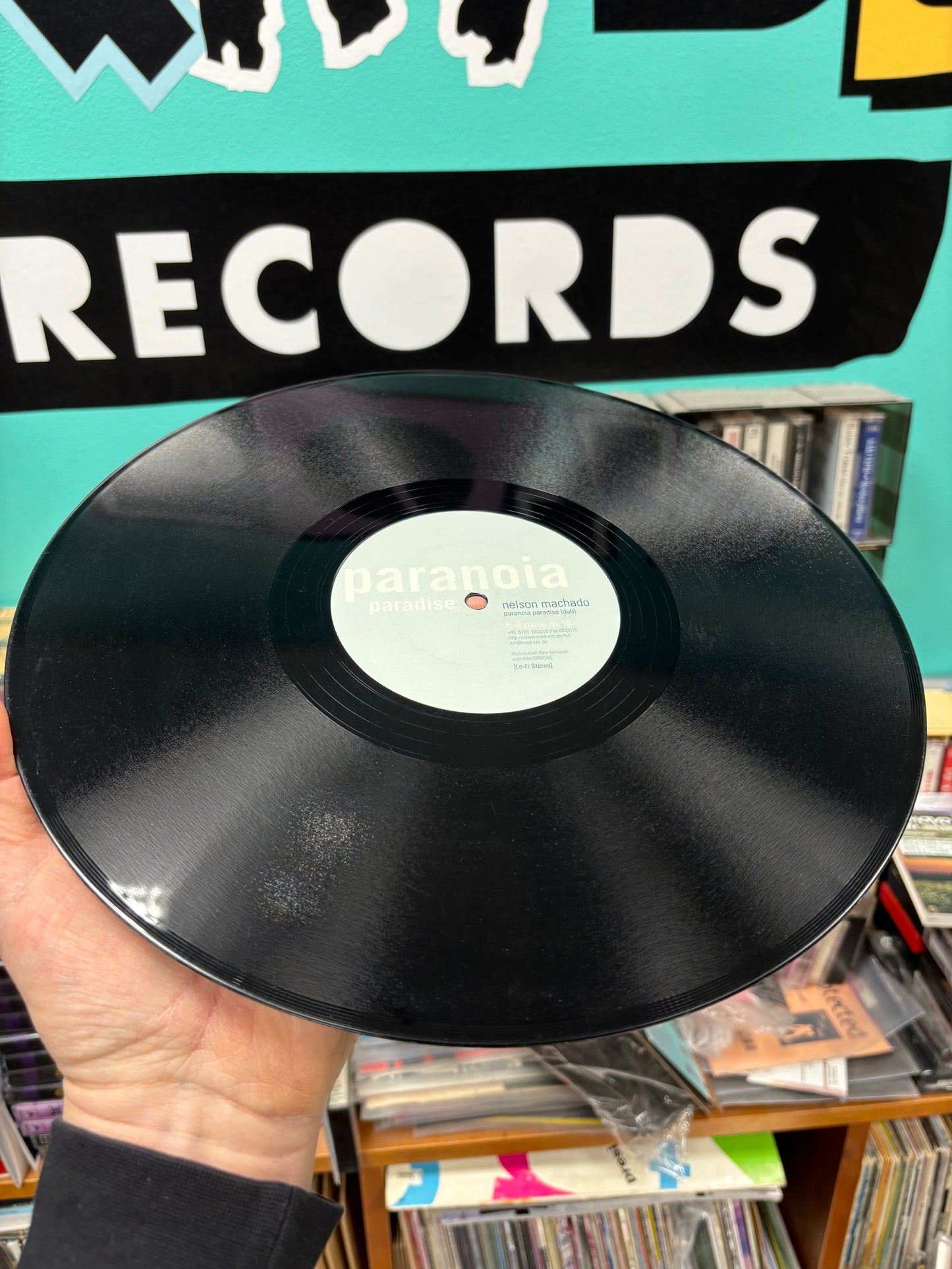 Nelson Machado: Paranoia Paradise, 12inch, Only pressing, Lo-Fi Stereo, Germany 2000