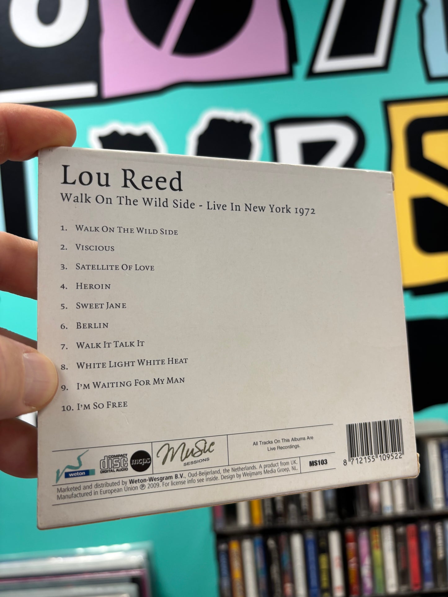 Lou Reed: Walk On The Wild Side - Live In New York 1972, CD, Weton, Europe 2009