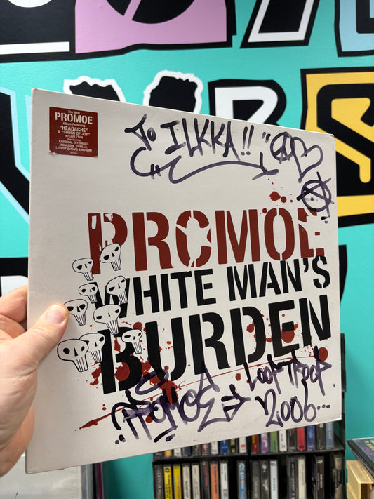 Promoe: White Man’s Burden, 2LP, 1st pressing, Only official vinyl pressing, gatefold, Burning Heart Records, David Vs. Goliath, Sweden 2006