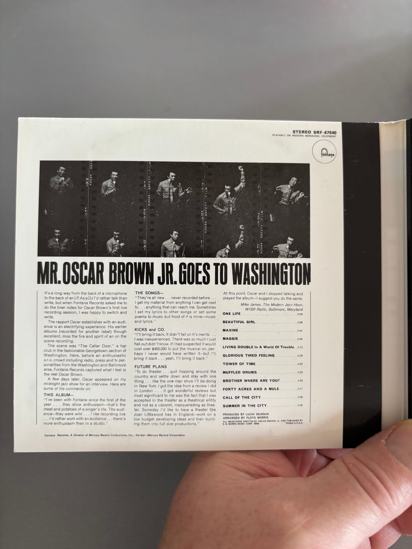 Mr. Oscar Brown, Jr. Goes To Washington, CD, reissue, remastered, Digipak, Verve Records, Europe 1998