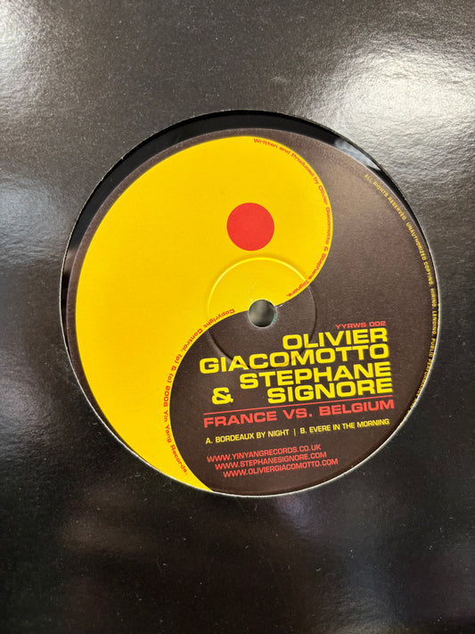 Olivier Giacomotto: France vs. Belgium, 10inch, Only official pressing, Yin Yang, UK 2006