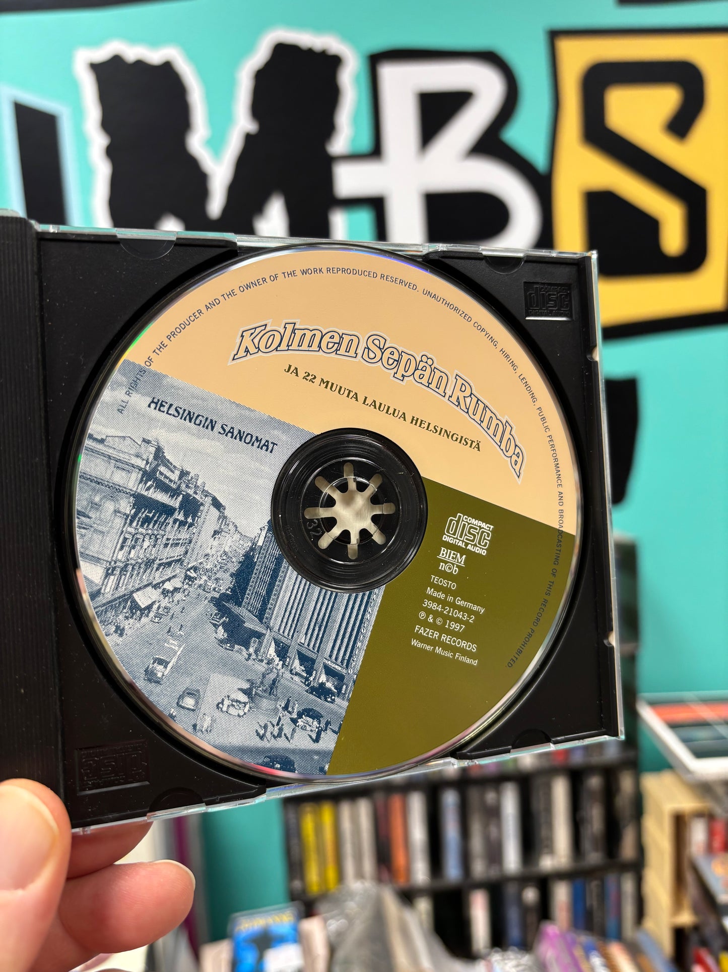 Kolmen Sepän Rumba ja 22 muuta laulua Helsingistä, CD, Only pressing, Compilation, Fazer Records, Finland 1997