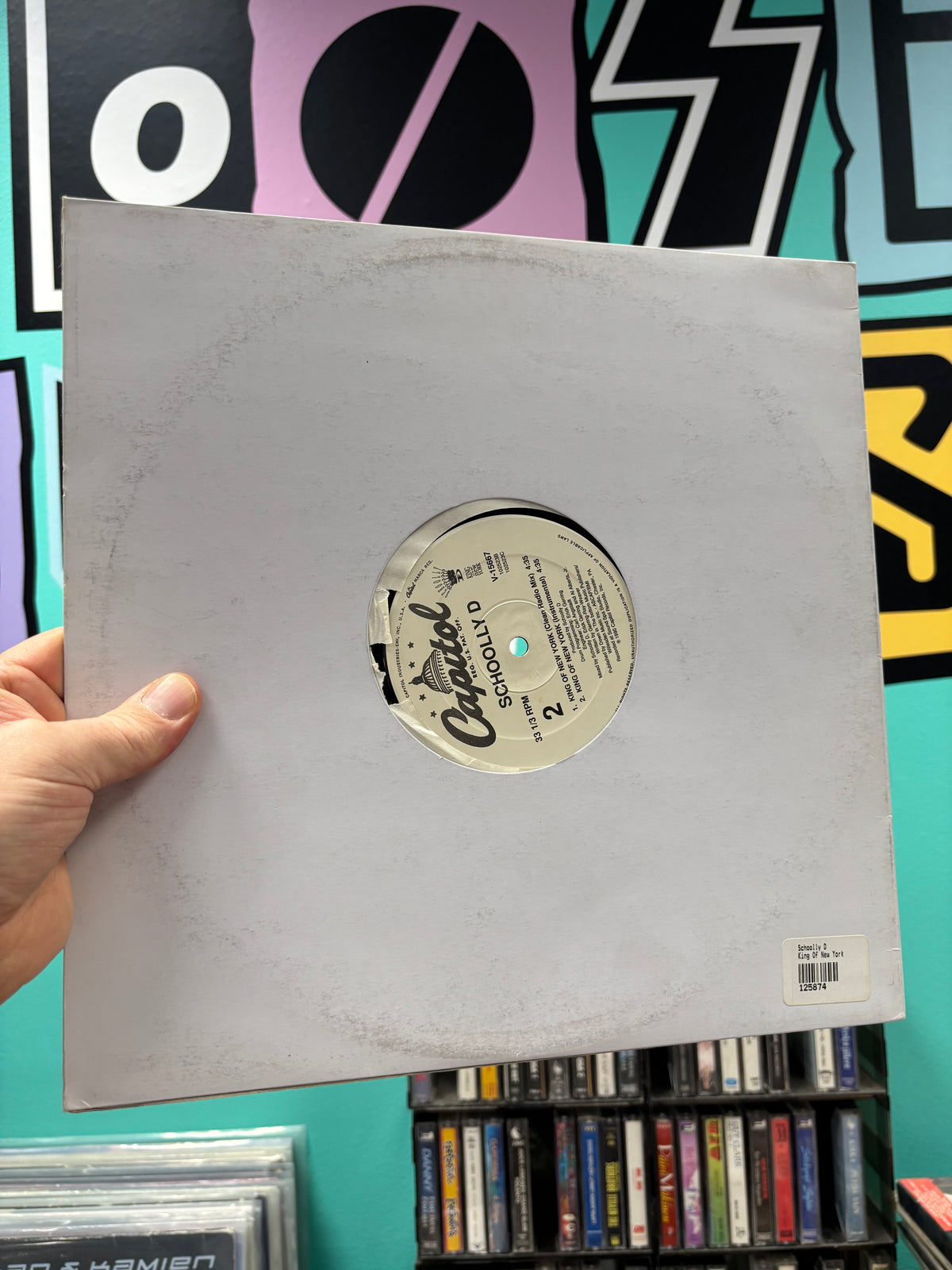 Schoolly D: King Of New York, 12inch, 1st pressing, Only official vinyl pressing, Capitol Records, US 1990