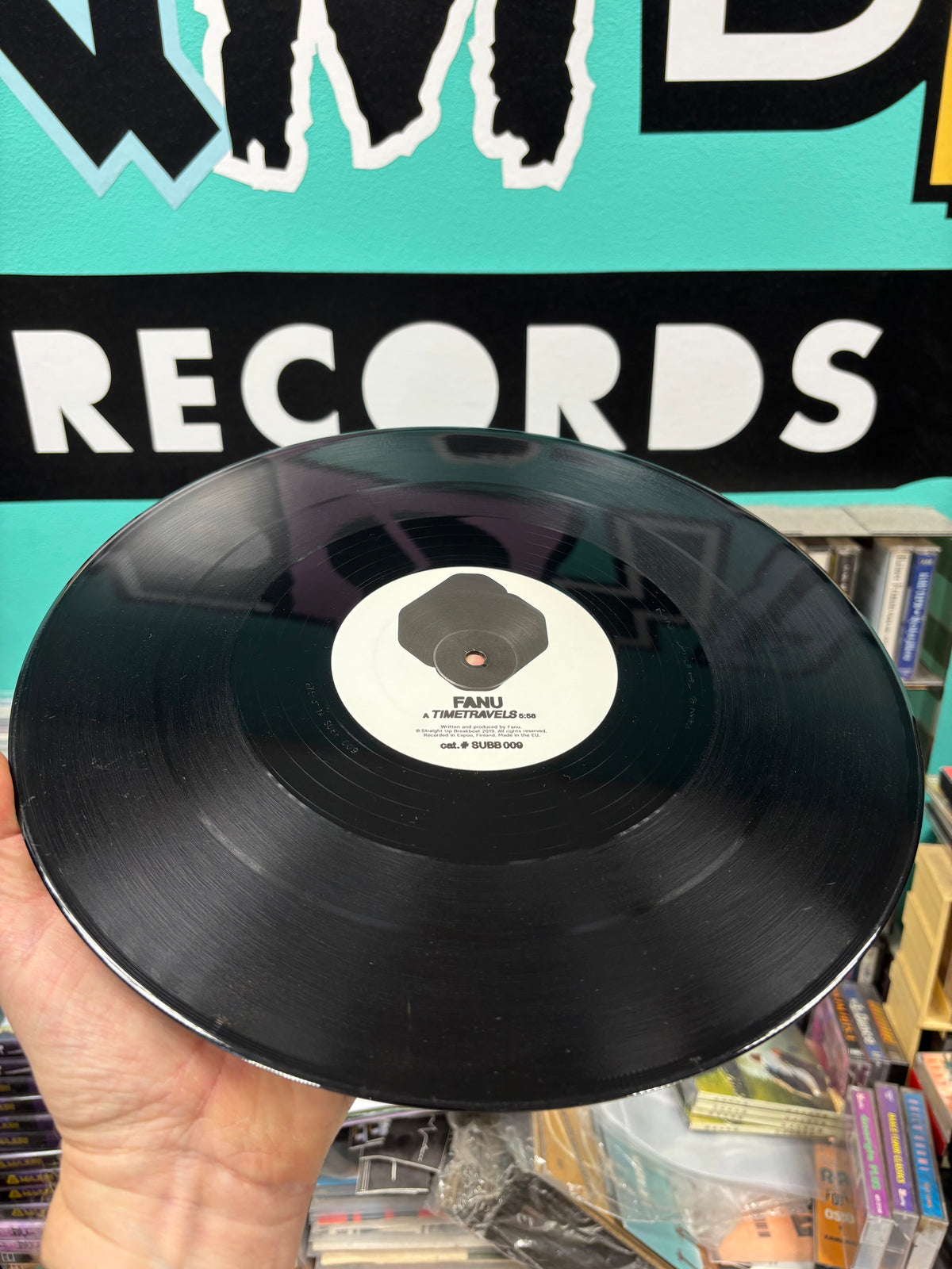Fanu: Timetravels, 12inch, Only pressing, Straight Up Breakbeat, Finland 2019