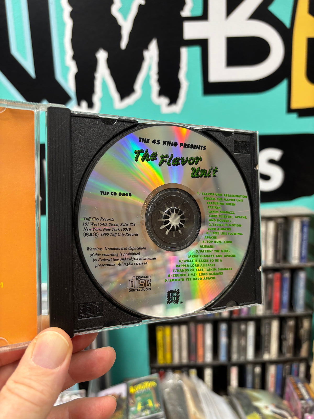 The 45 King Presents The Flavor Unit, CD, compilation, 1st pressing, Only CD pressing, Tuff City, US 1990