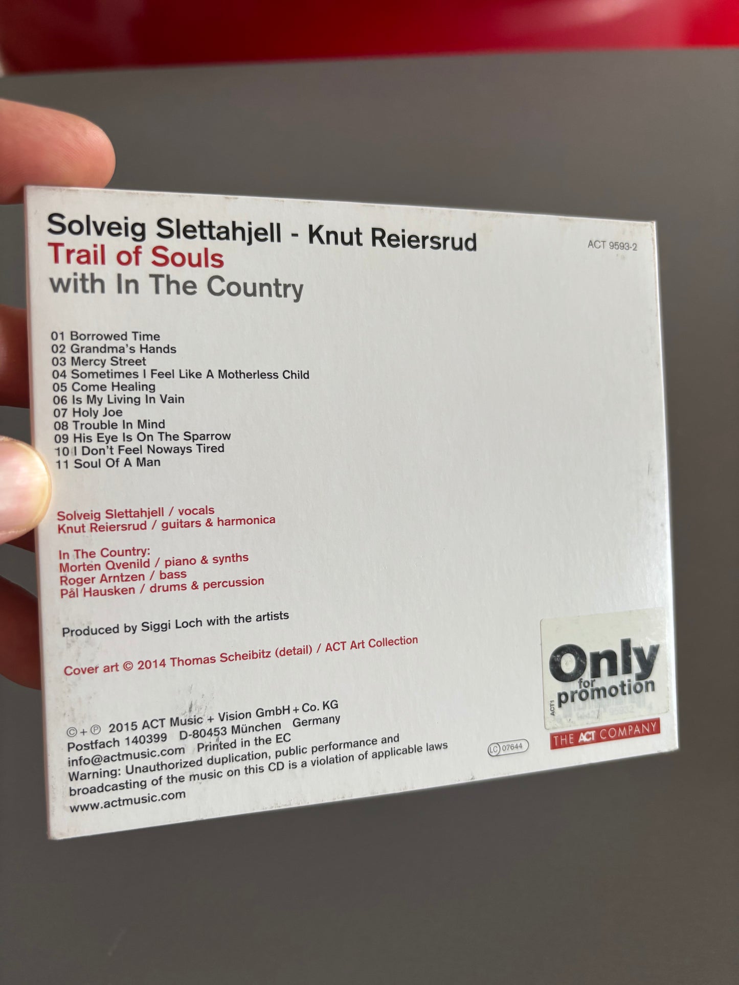Solveig Slettahjell - Knut Reiersrud - In The Country: Trail of Souls, CD, 1st pressing, Only CD pressing, ACT, Germany 2015