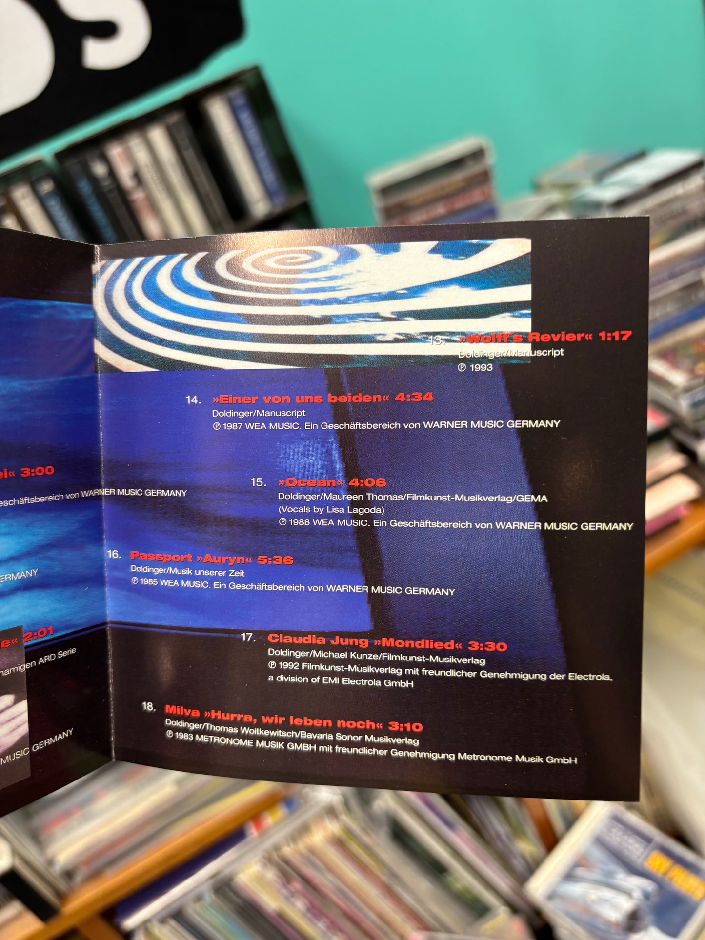 Klaus Doldinger - Film Ab: Doldinger - TV & Filmthemen, CD, 1st pressing, Compilation, WEA, Germany 1993