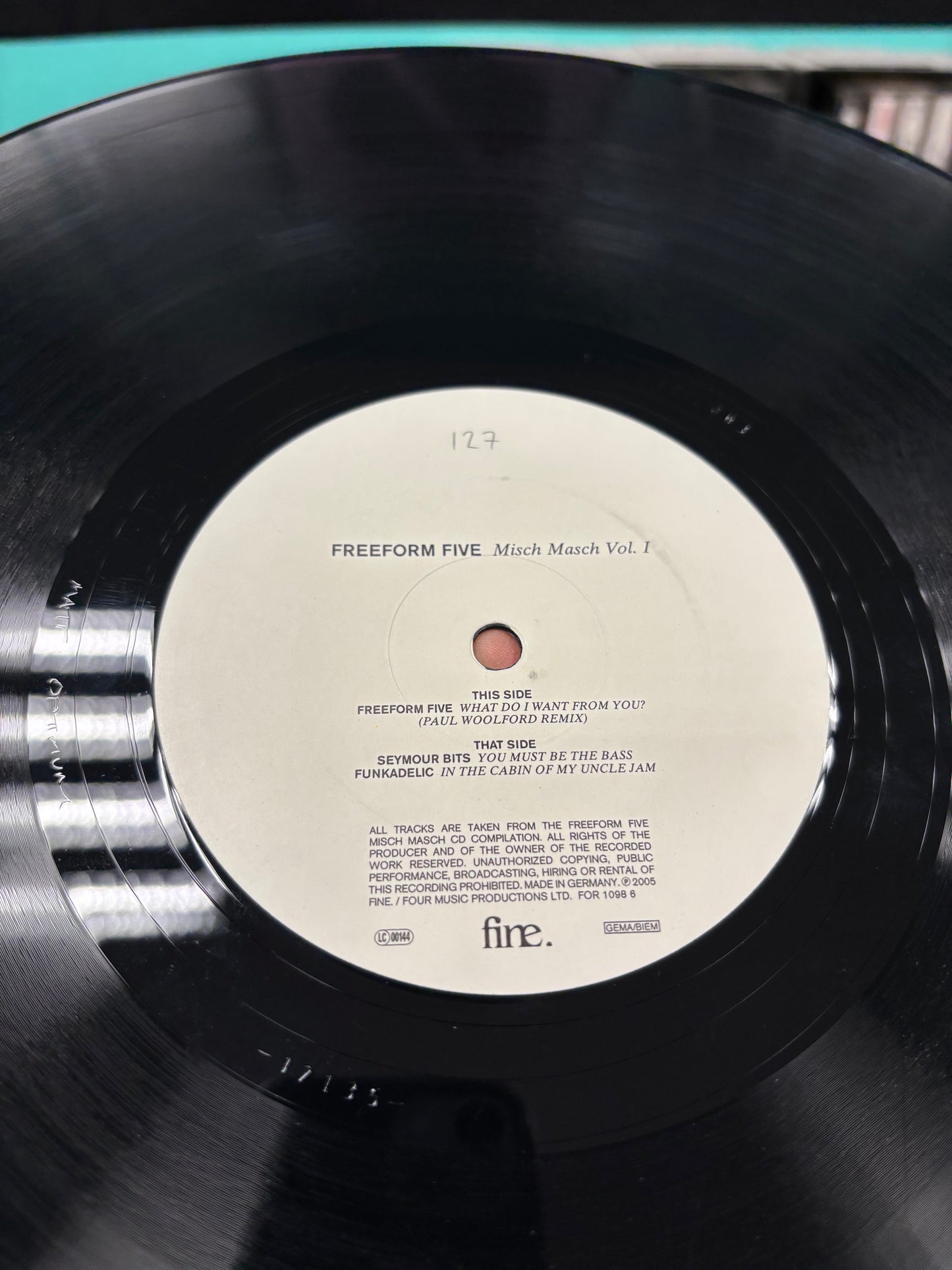 Freeform Five Misch Masch Vol. I, 12inch, Only pressing, Fine., Germany 2005