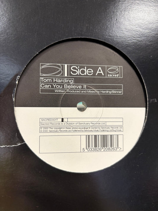 Tom Harding: Can You Believe It, 12inch, Only pressing, Sacred Beats, UK 2000