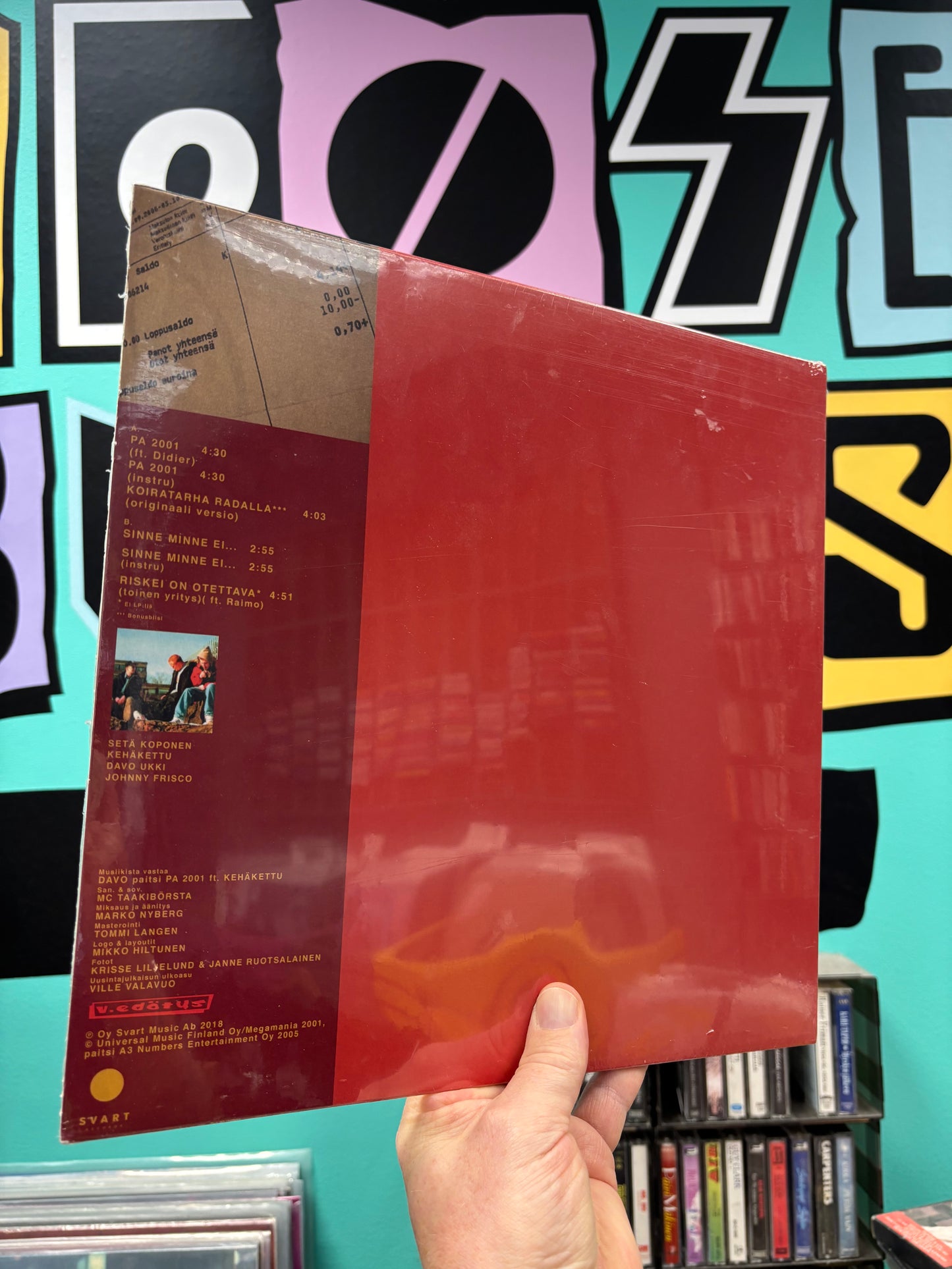 MC Taakibörsta: PA 2001, 12inch EP, reissue, Svart Records, Finland 2018