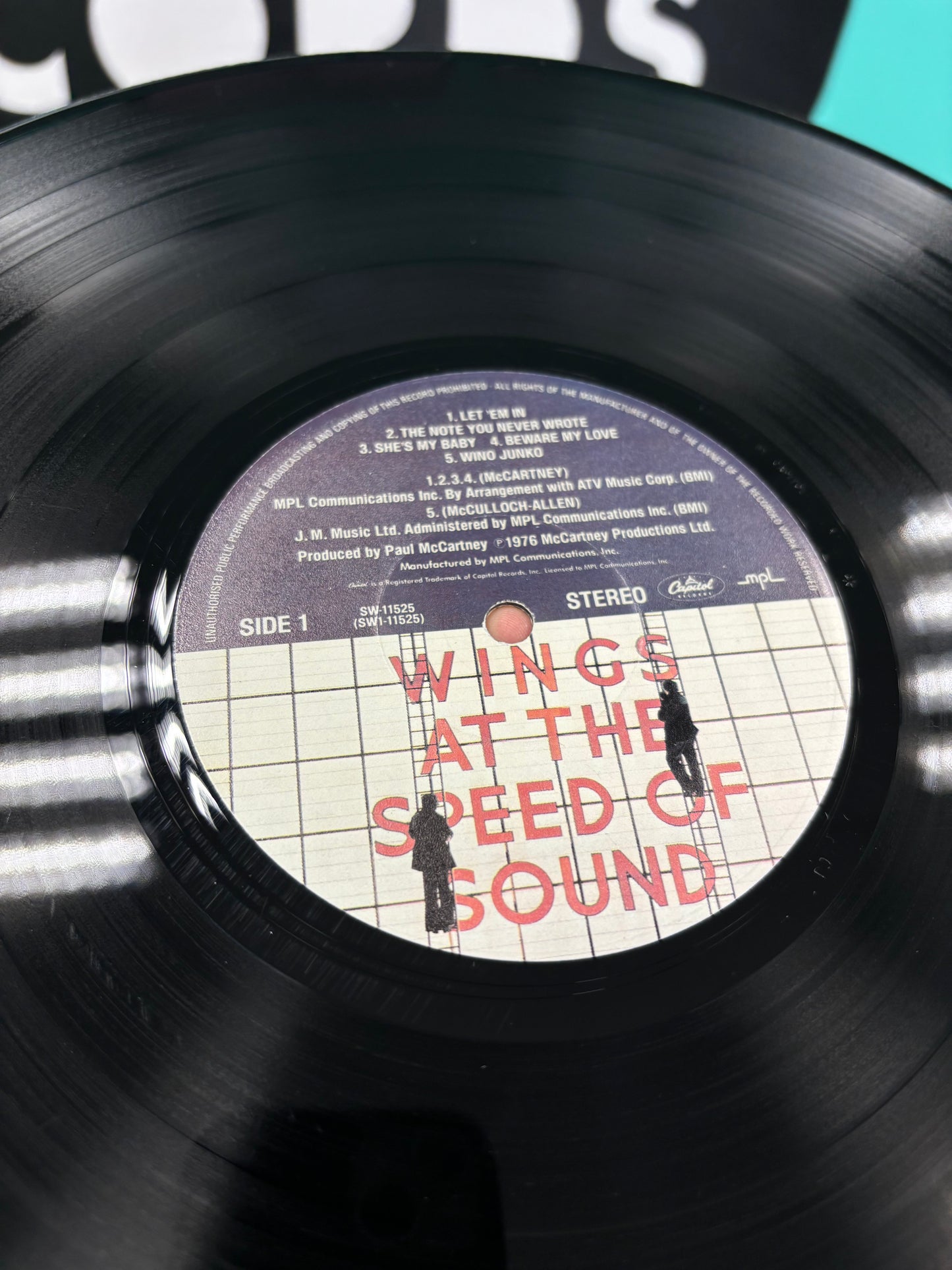 Wings: Wings At The Speed Of Sound, Los Angeles pressing, Capitol Records, MPL, US 1976