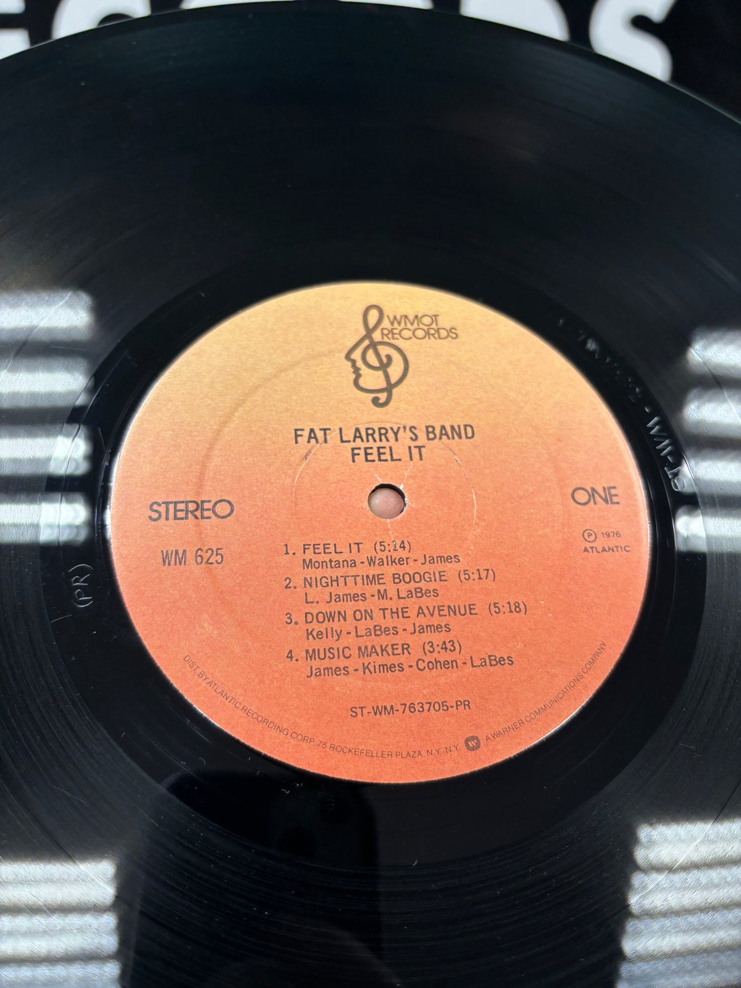 Fat Larry’s Band: Feel It, LP, Presswell pressing, WMOT Records, US 1976