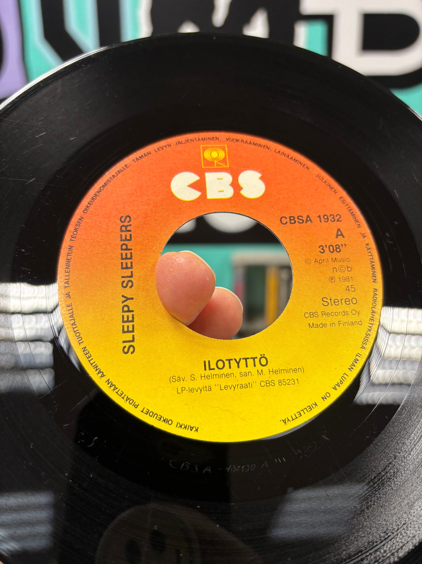 Sleepy Sleepers: Ilotyttö/Viikonalkuäiti, 7inch, Only pressing, CBS, Finland 1981