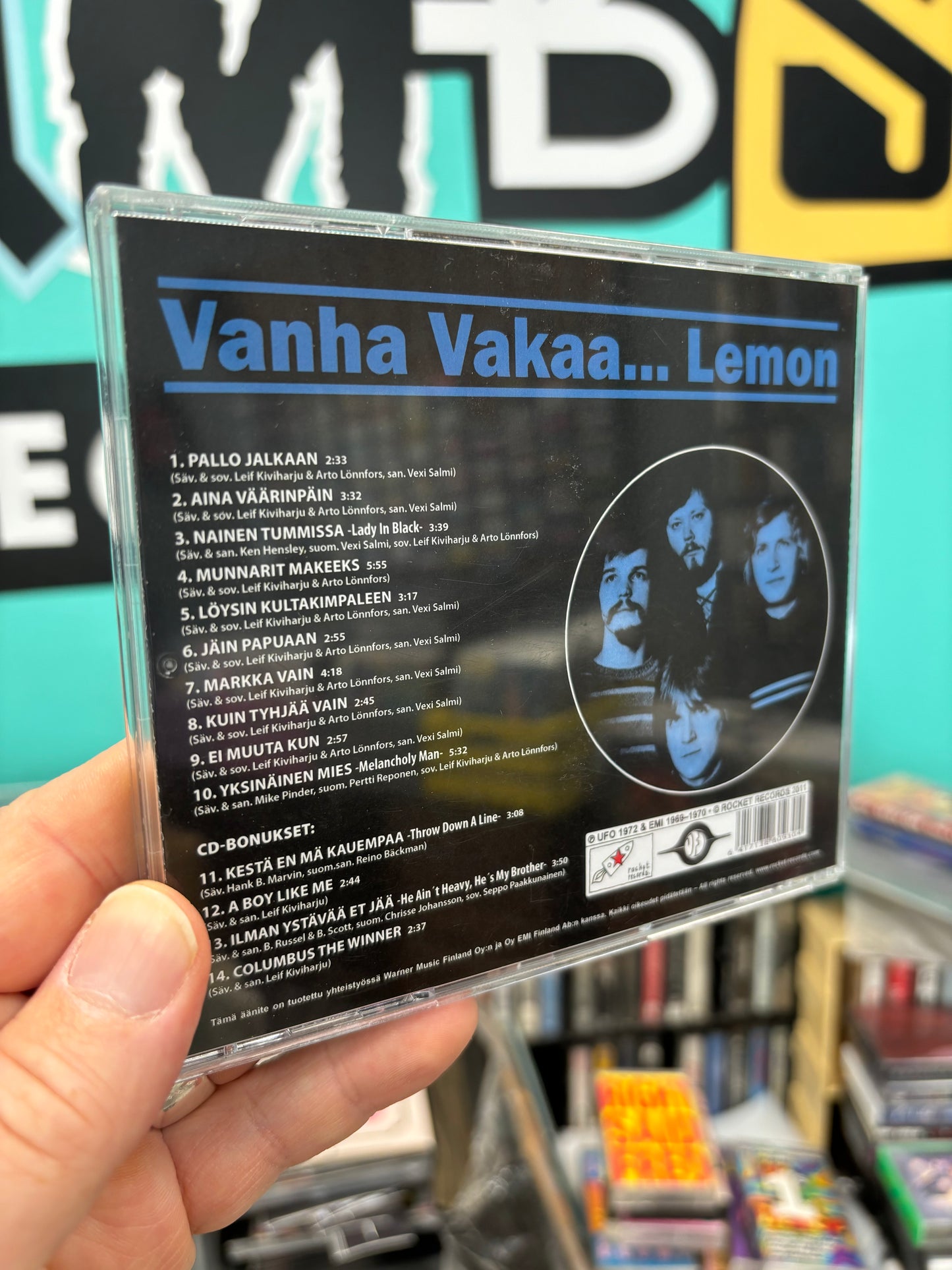 Lemon: Vanha Vakaa, reissue, Only CD pressing, Rocket Records, Finland 2011