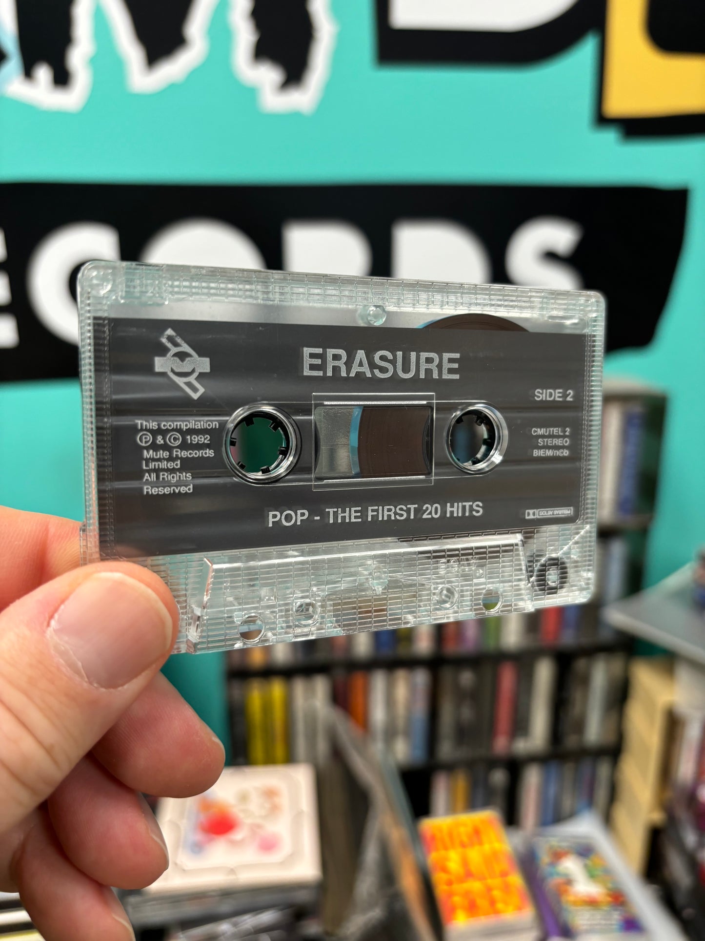 Erasure: Pop! - The First 20 Hits, C-cassette, Mute, Scandinavia 1992