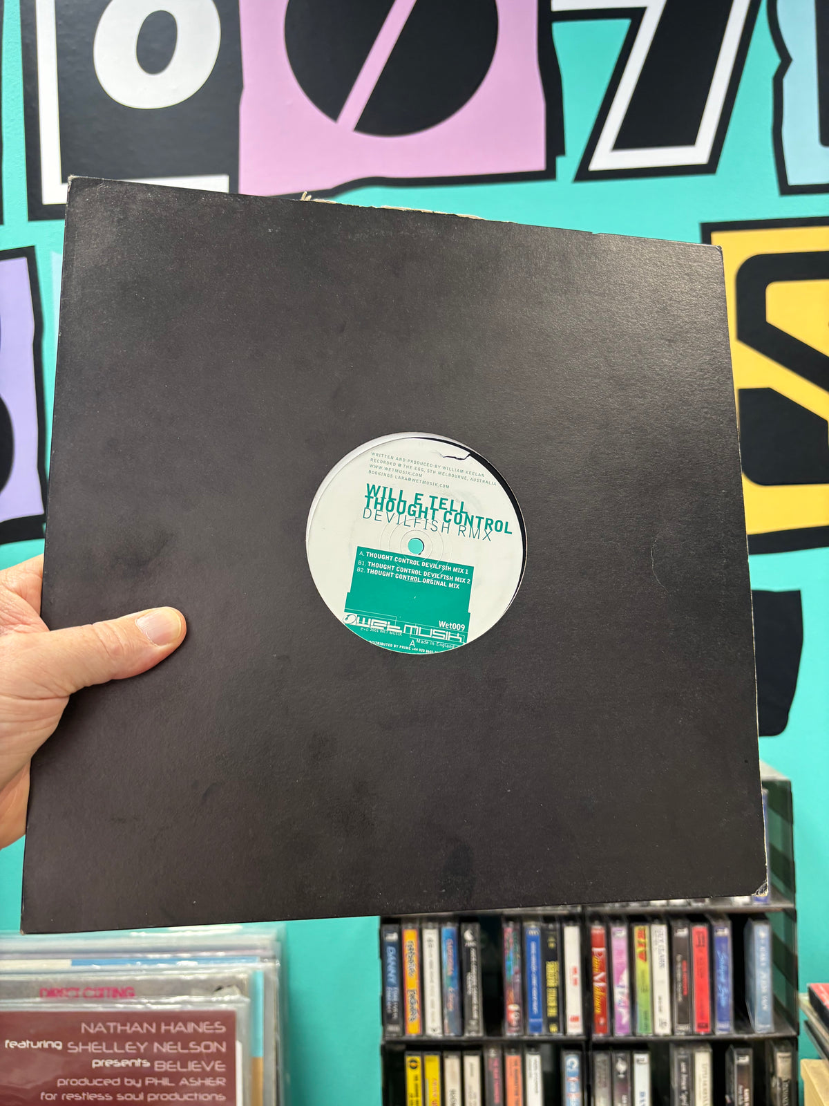 Will E Tell: Thought Control (Devilfish Remixes), 12inch, Only official pressing, Wetmusik, Australia 2001