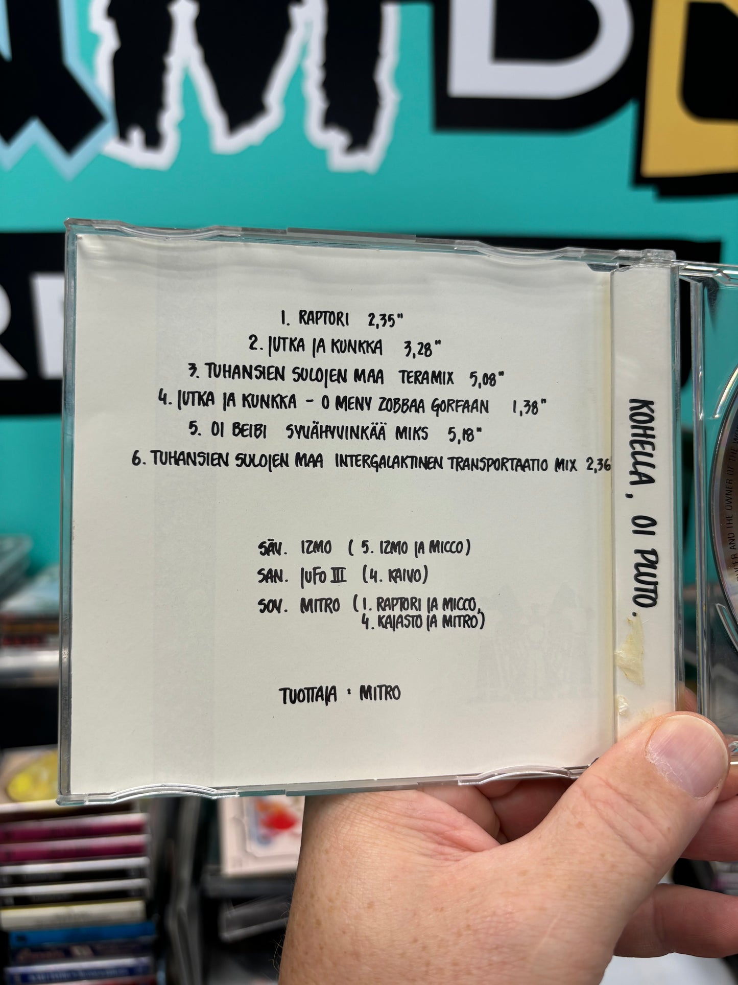 Raptori: Kohella, Oi Pluto, CD, EP, Megamania, Finland 1990