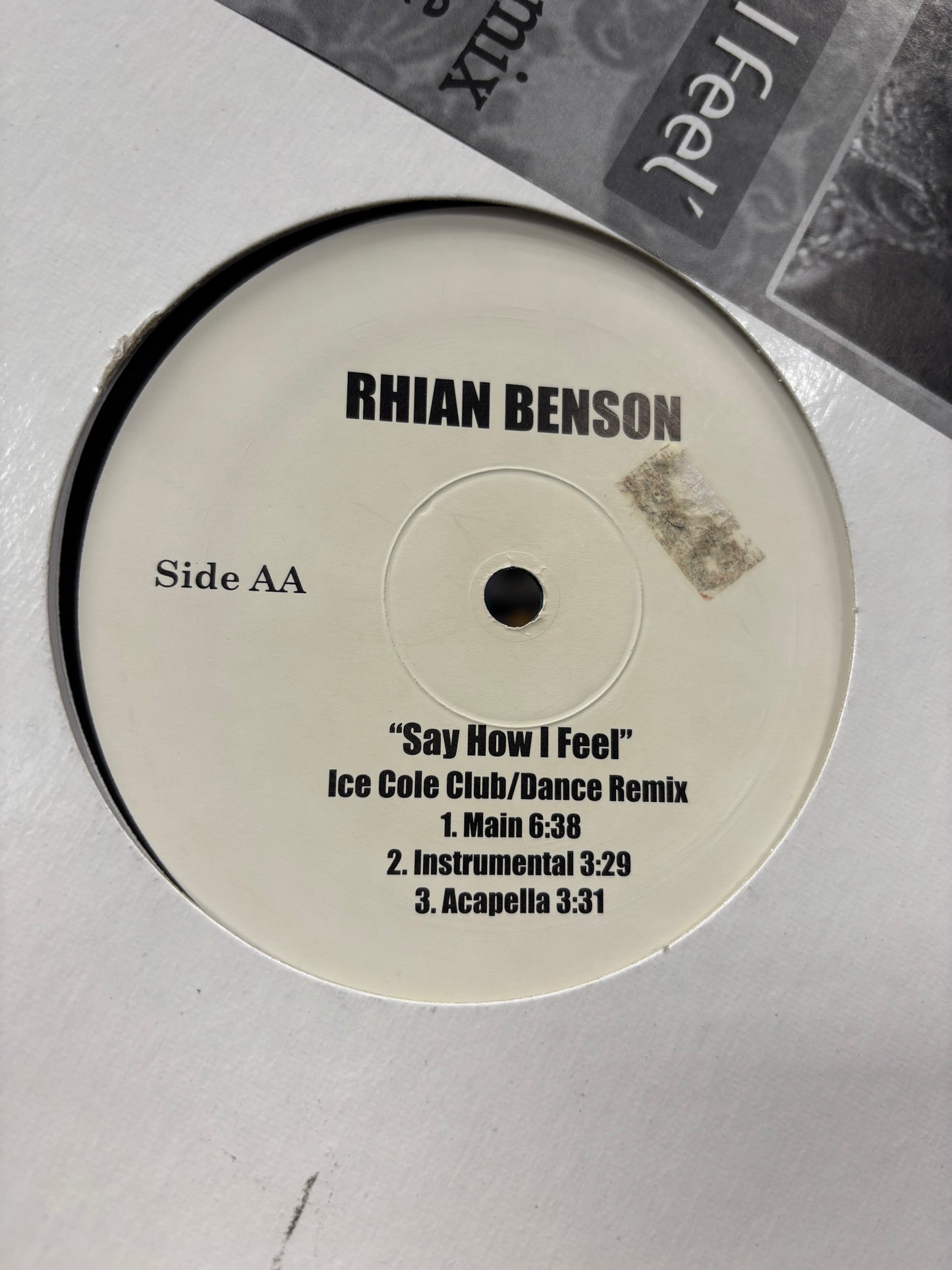 Rhian Benson feat. Slum Village and Dwele: Say How I Feel, 12inch, Promo, white label, DKG Music Inc., US 2004