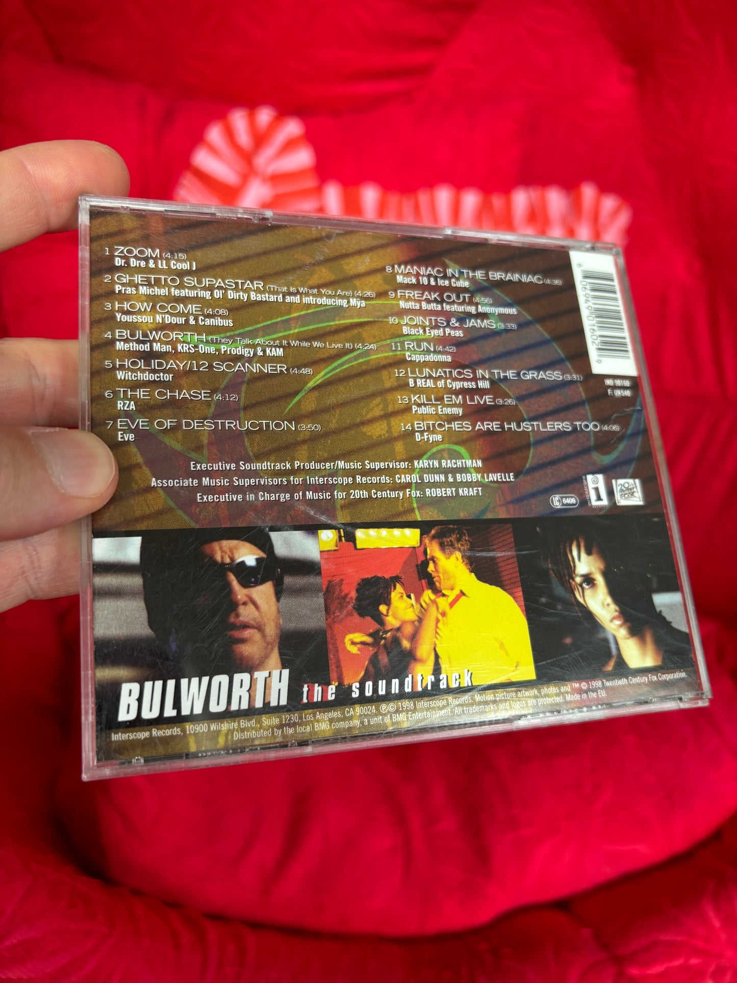 Bulworth The Soundtrack, CD, Interscope Records, Europe 1998