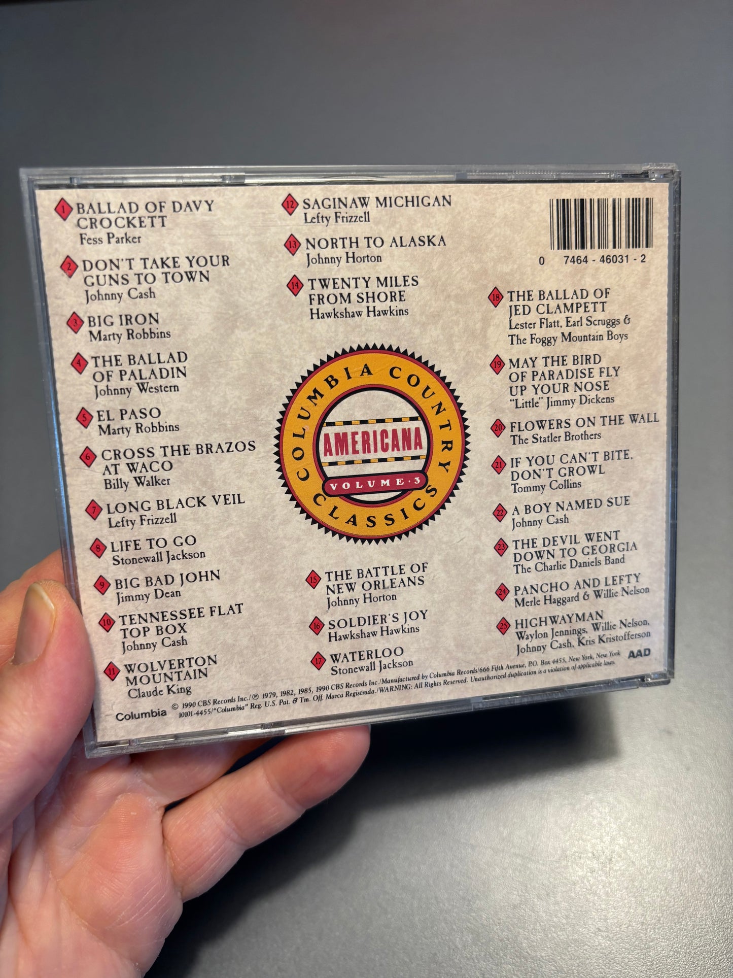 Columbia Country Classics - Americana Volume 3, CD, reissue, Columbia, US year?