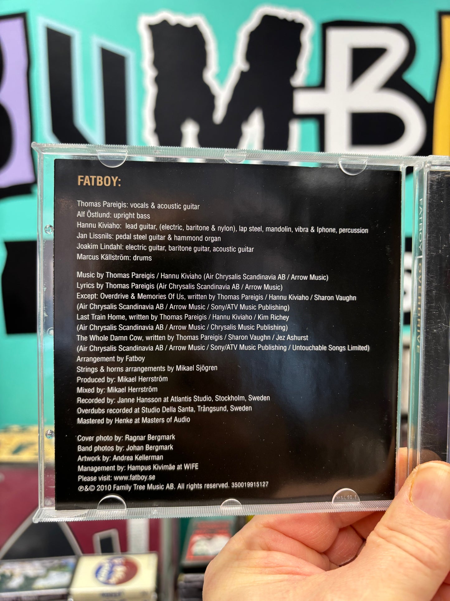 Fatboy: Overdrive, CD, 1st pressing, Family Tree Music, Europe 2010