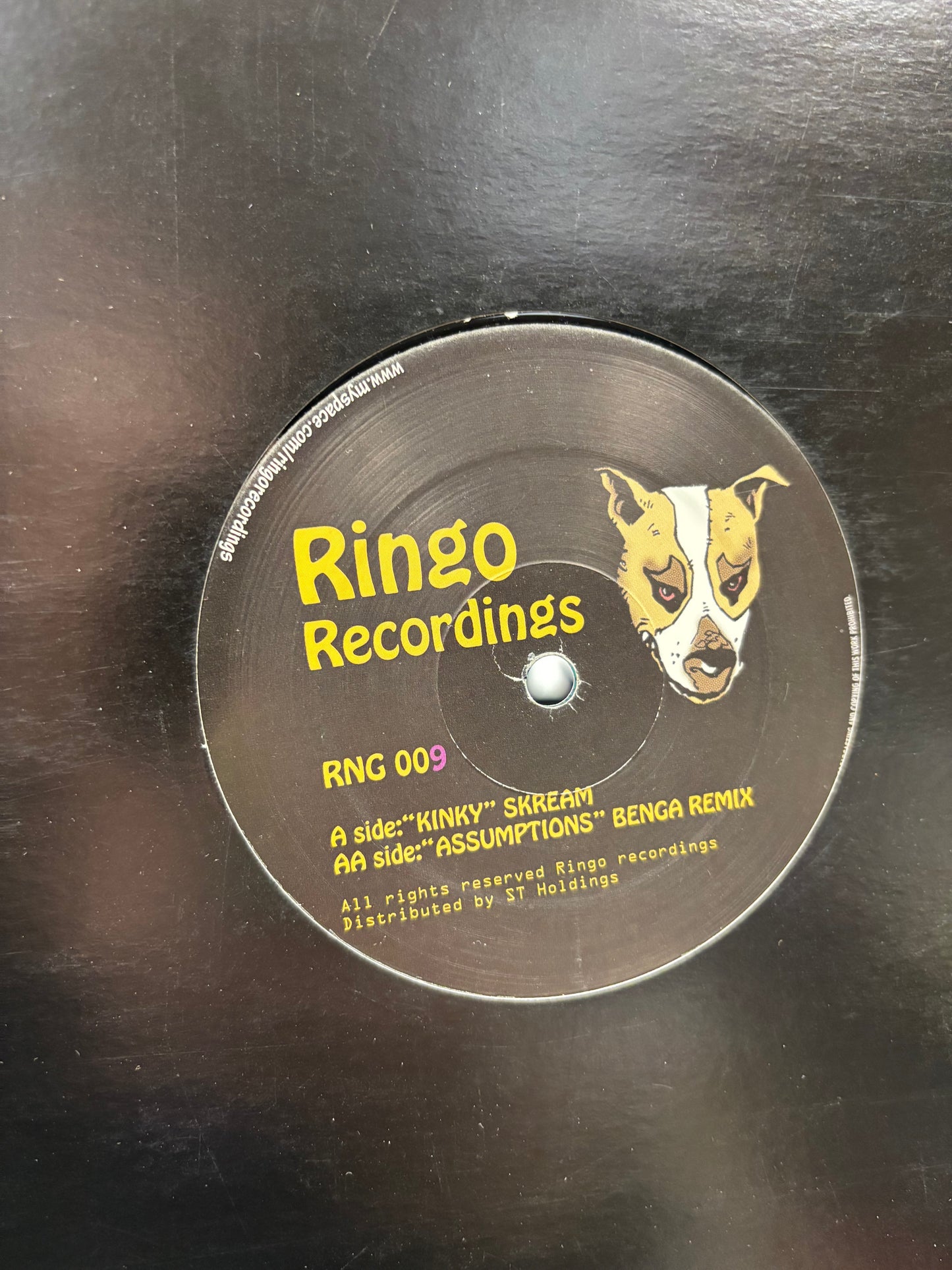 Skream & Benga & G Squad: Kinky/Assumptions (Benga Remix), 12inch, Ringo Records, UK 2010