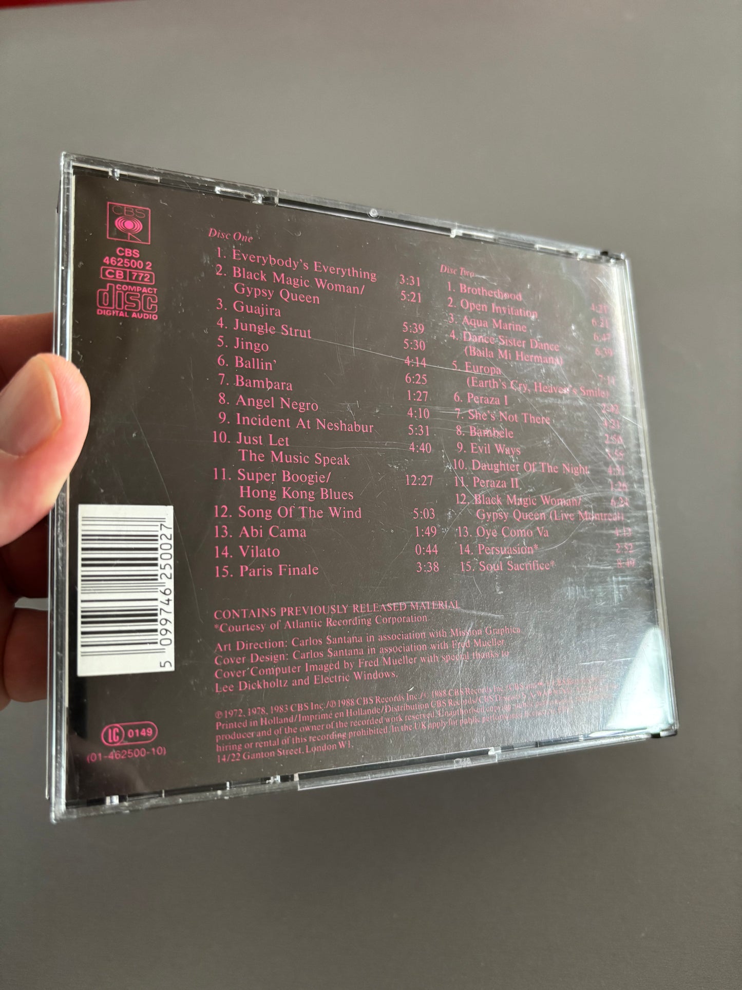 Santana: Viva Santana!, 2CD, CBS, Europe 1988