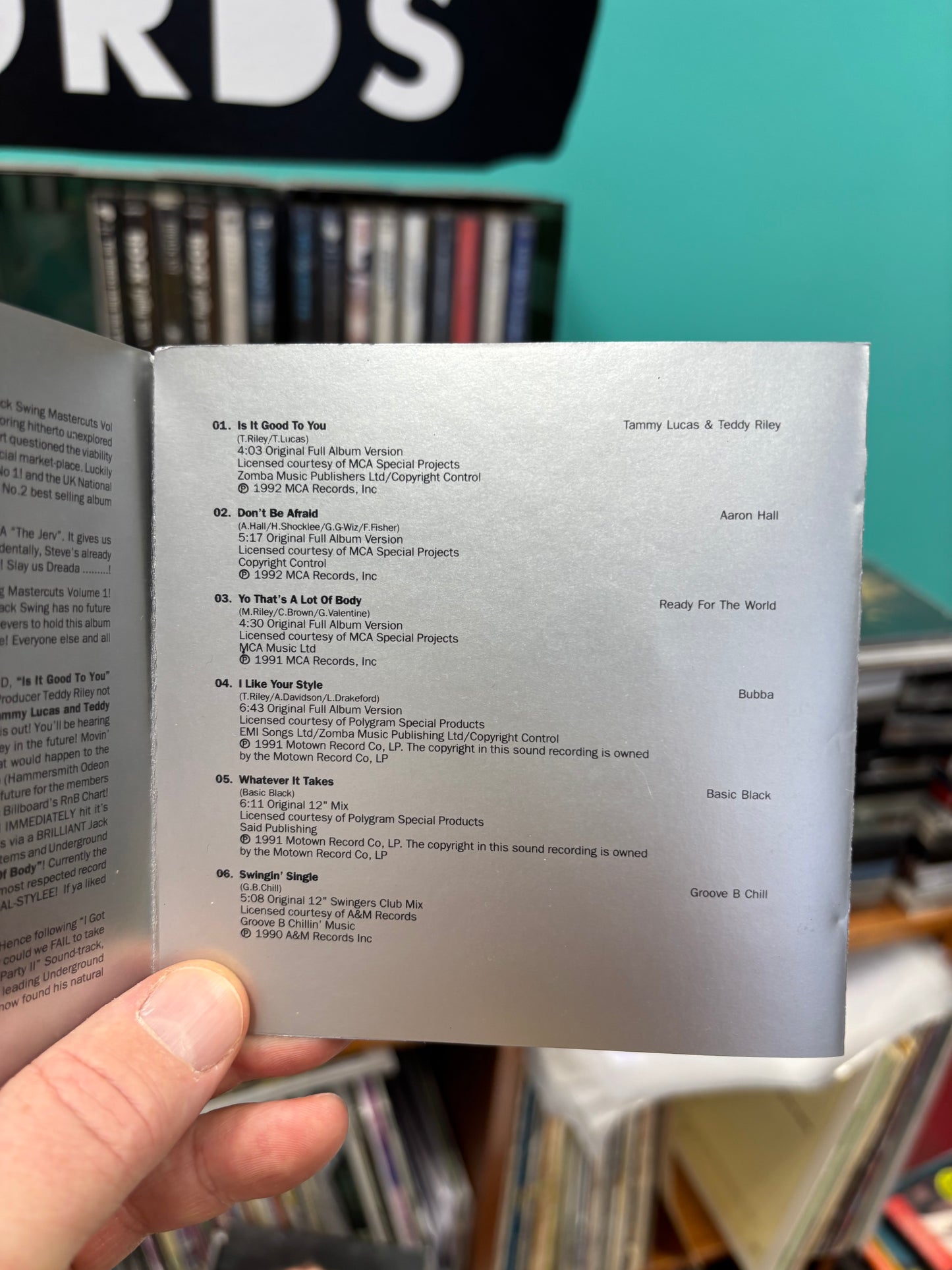 New Jack Swing Mastercuts Volume 2, CD, Only CD pressing, Mastercuts, UK 1992