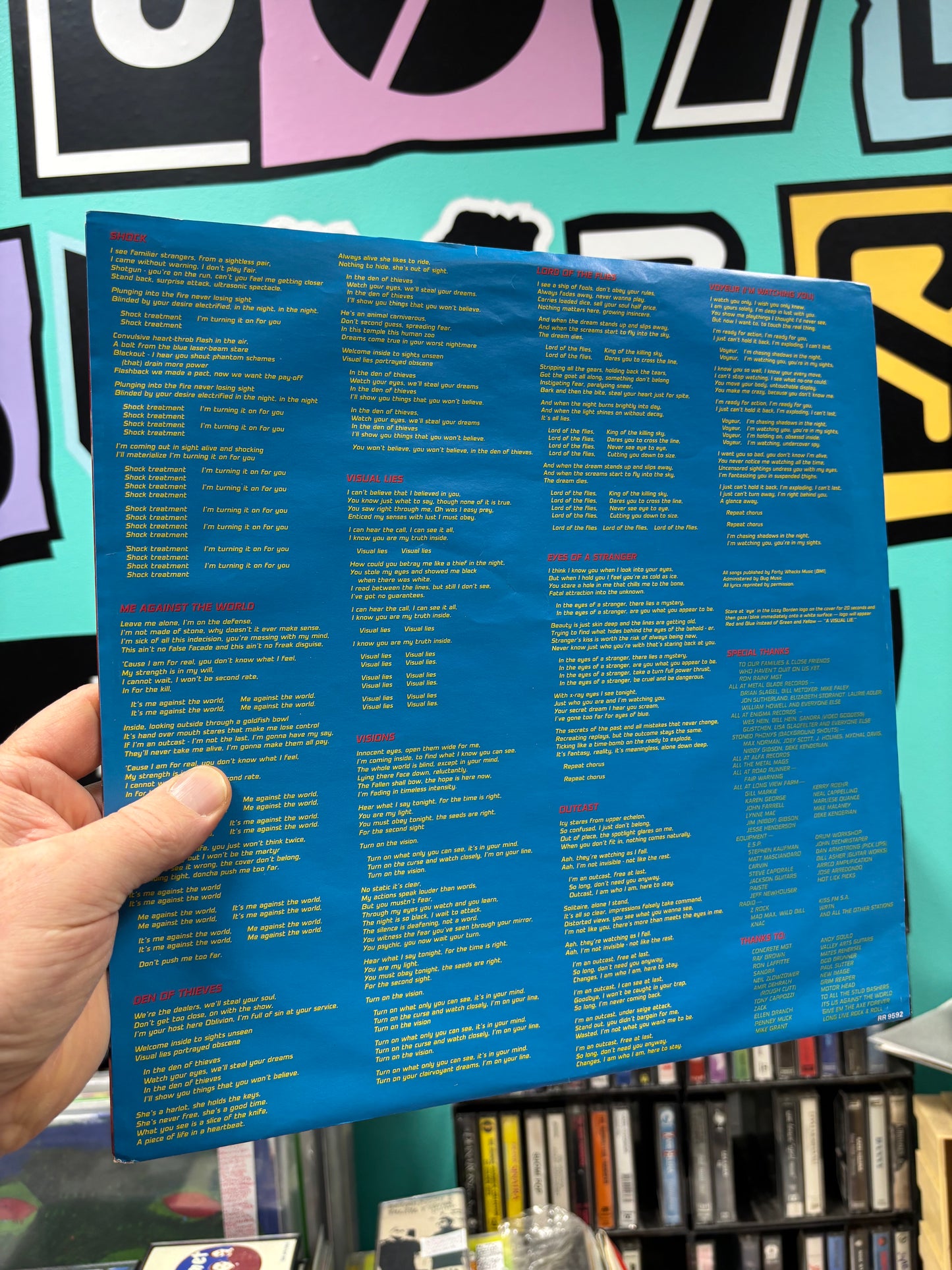 Lizzy Borden: Visual Lies, LP, Roadrunner Records, Europe 1987