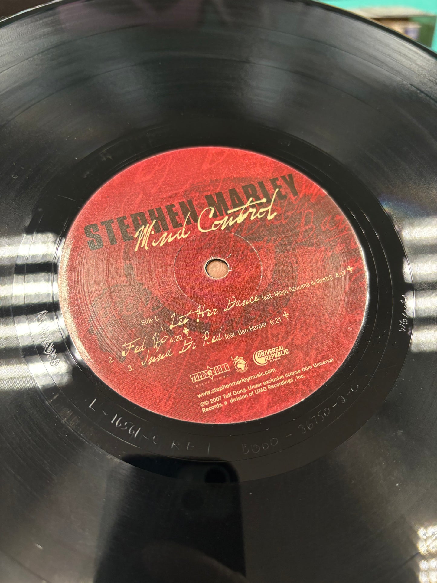 Stephen Marley: Mind Control, 2LP, Only vinyl pressing, US 2007