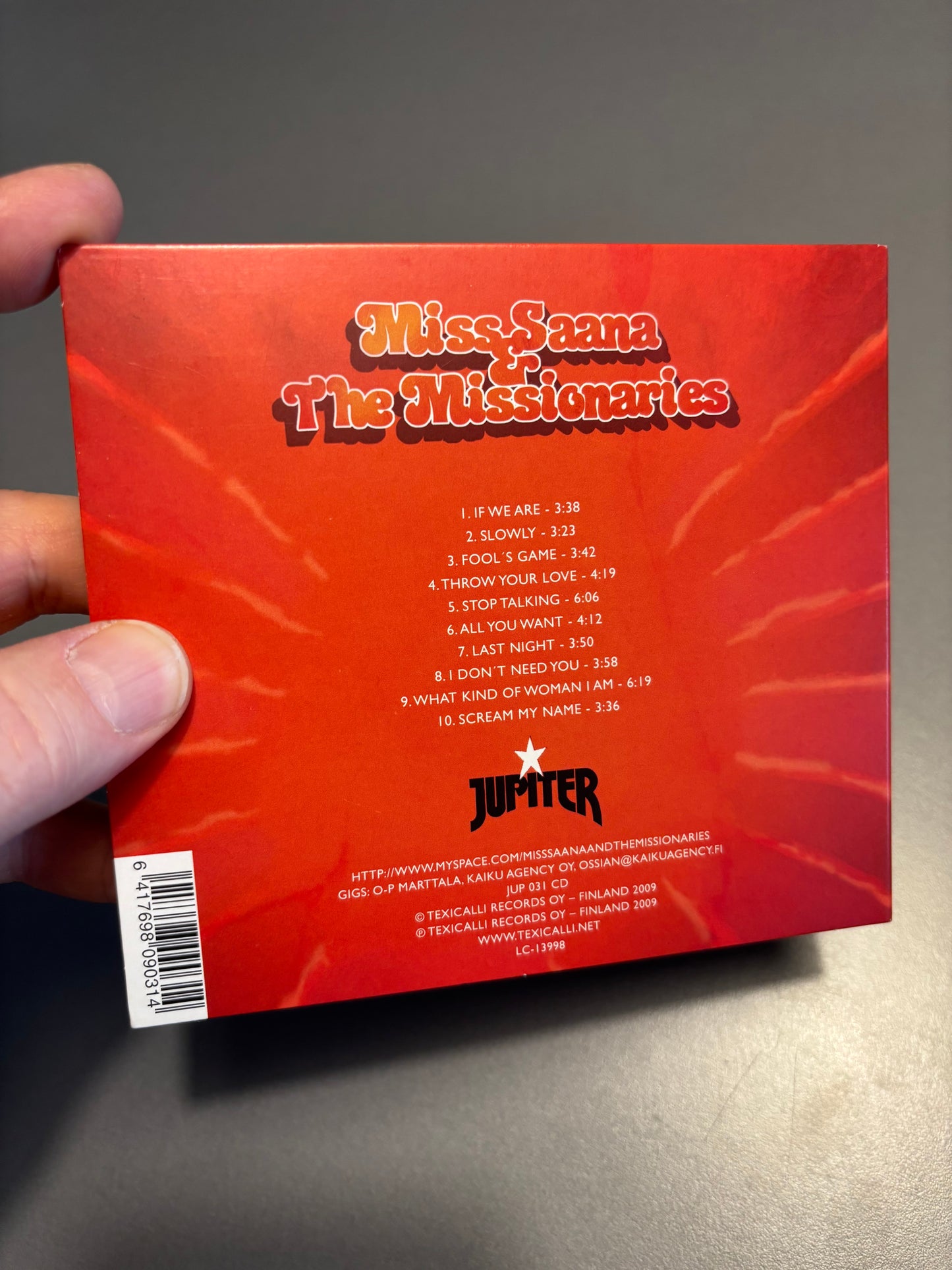 Miss Saana & The Missionaries: Yes, We Are!, CD, Only pressing, Jupiter, Finland 2009