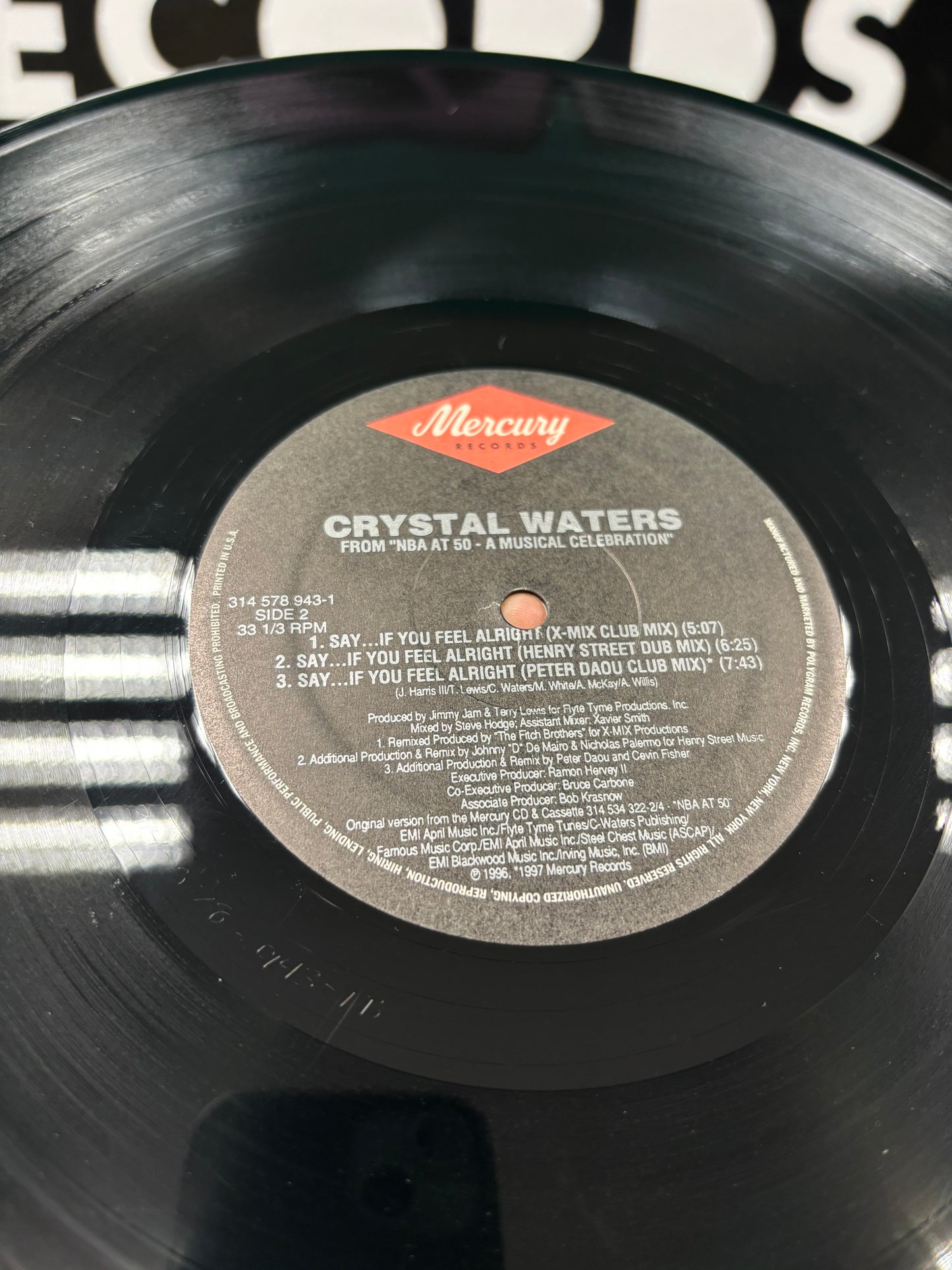 Crystal Waters: Say…If You Feel Alright, 12inch, Mercury, US 1997