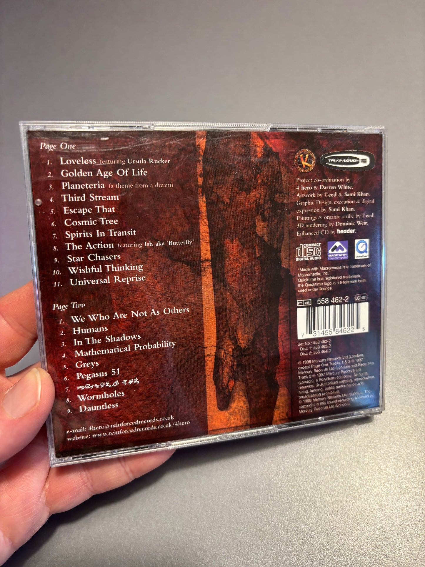 4 Hero: Two Pages, 2CD, Enhanced, Talkin’ Loud, UK 1998