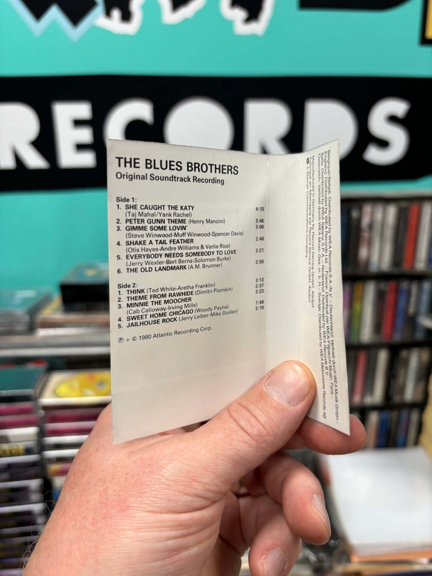 The Blues Brothers - The Blues Brothers (Original Soundtrack Recording), C-cassette, reissue, Atlantic, Germany 1980?